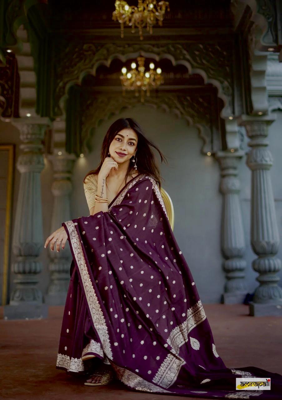 Wine Elegance Saree