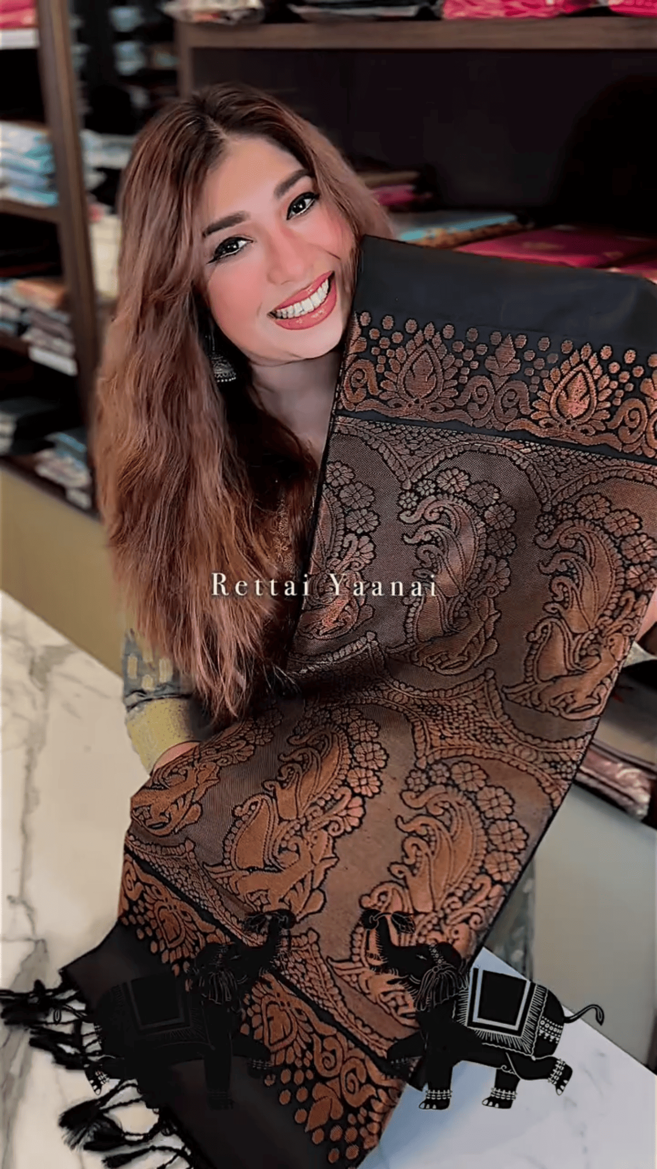 Adorning Black Soft Banarasi Silk Saree With Profuse Blouse Piece