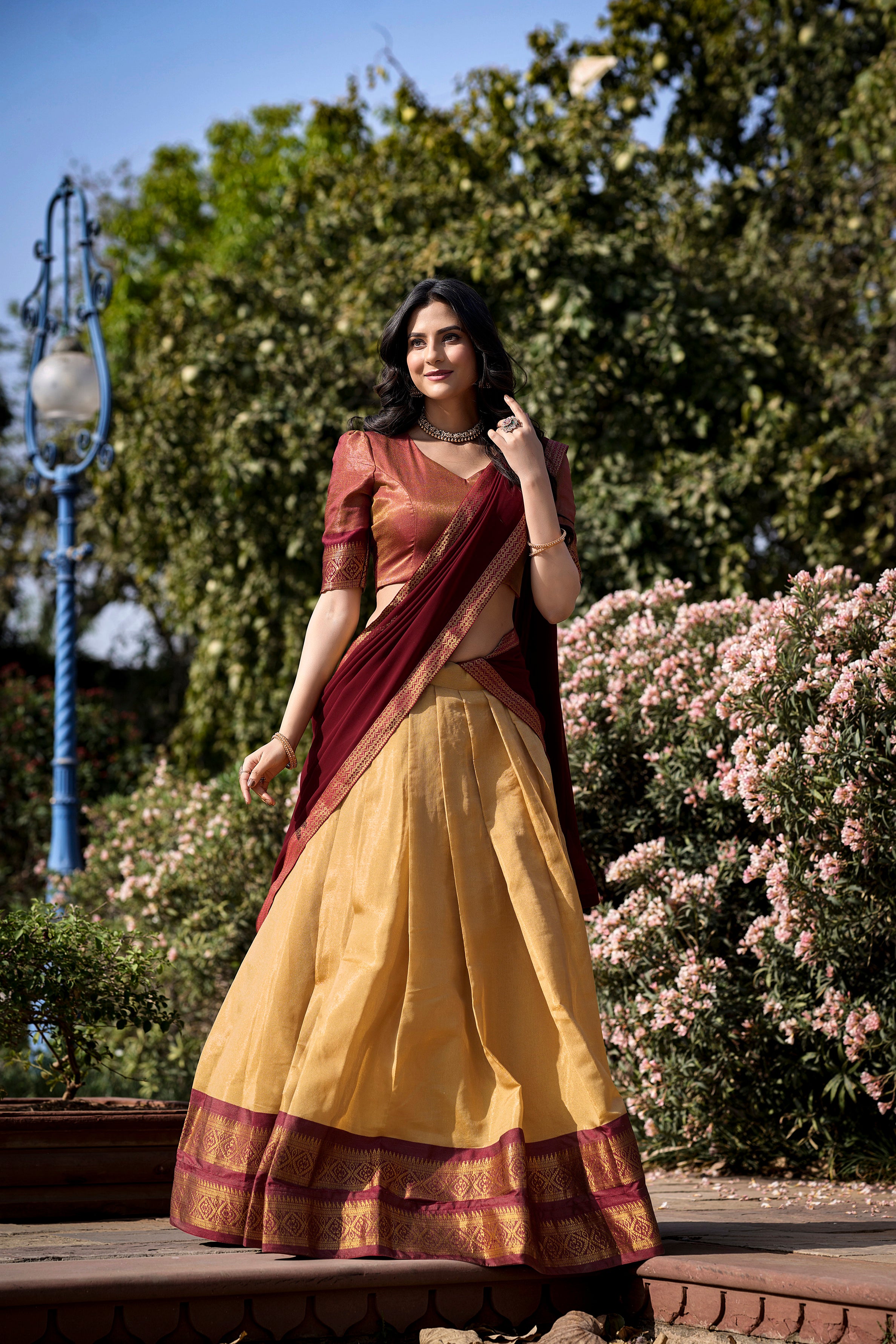 KANCHIPURAM SILK LEHENGA CHOLI