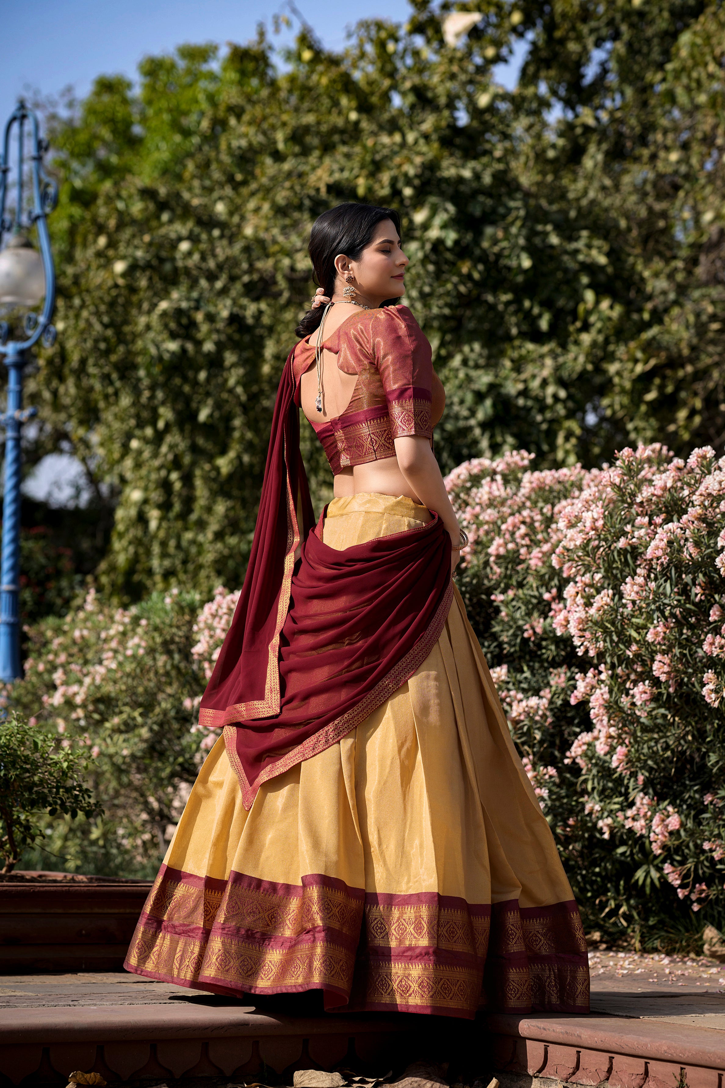 KANCHIPURAM SILK LEHENGA CHOLI