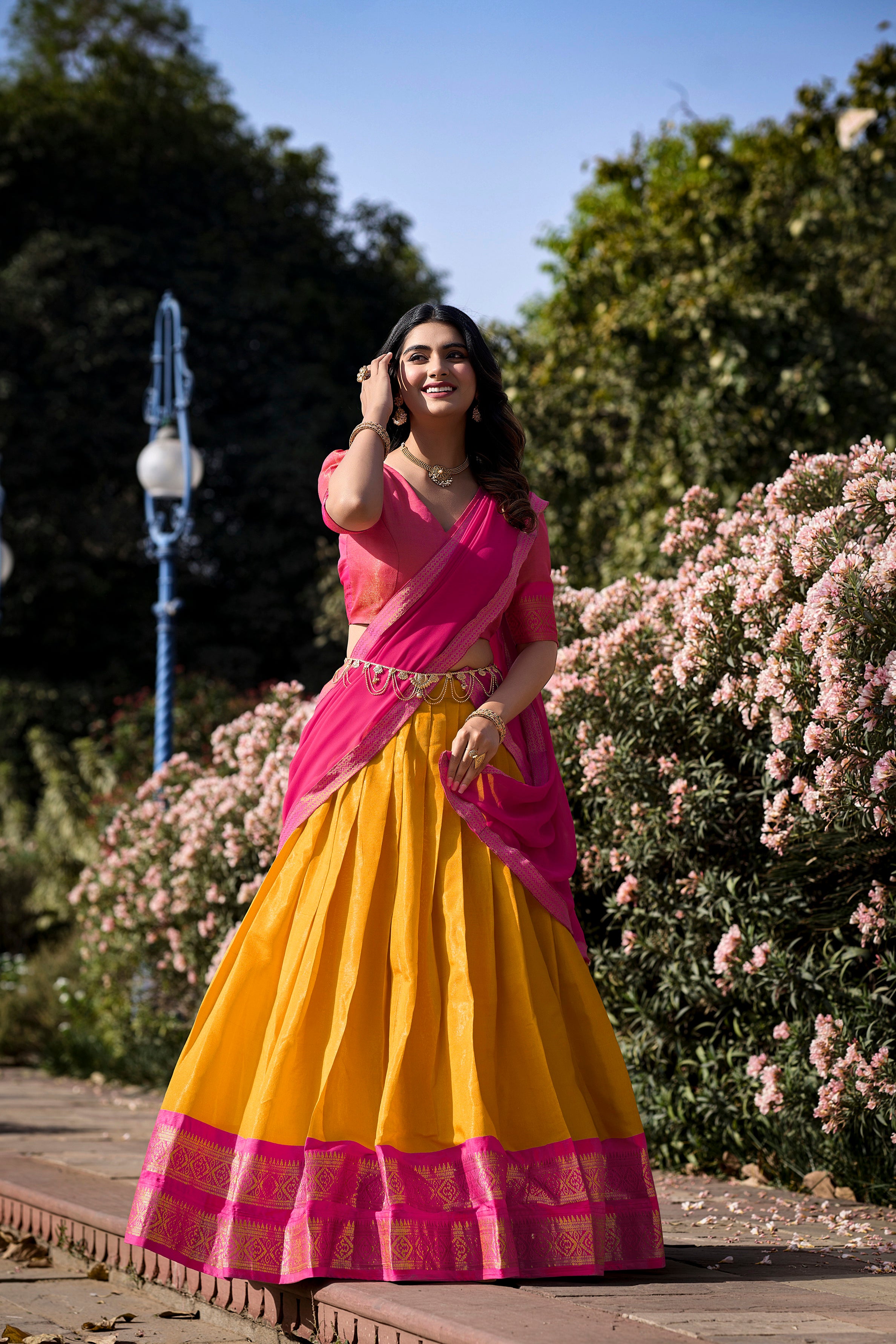 KANCHIPURAM SILK LEHENGA CHOLI