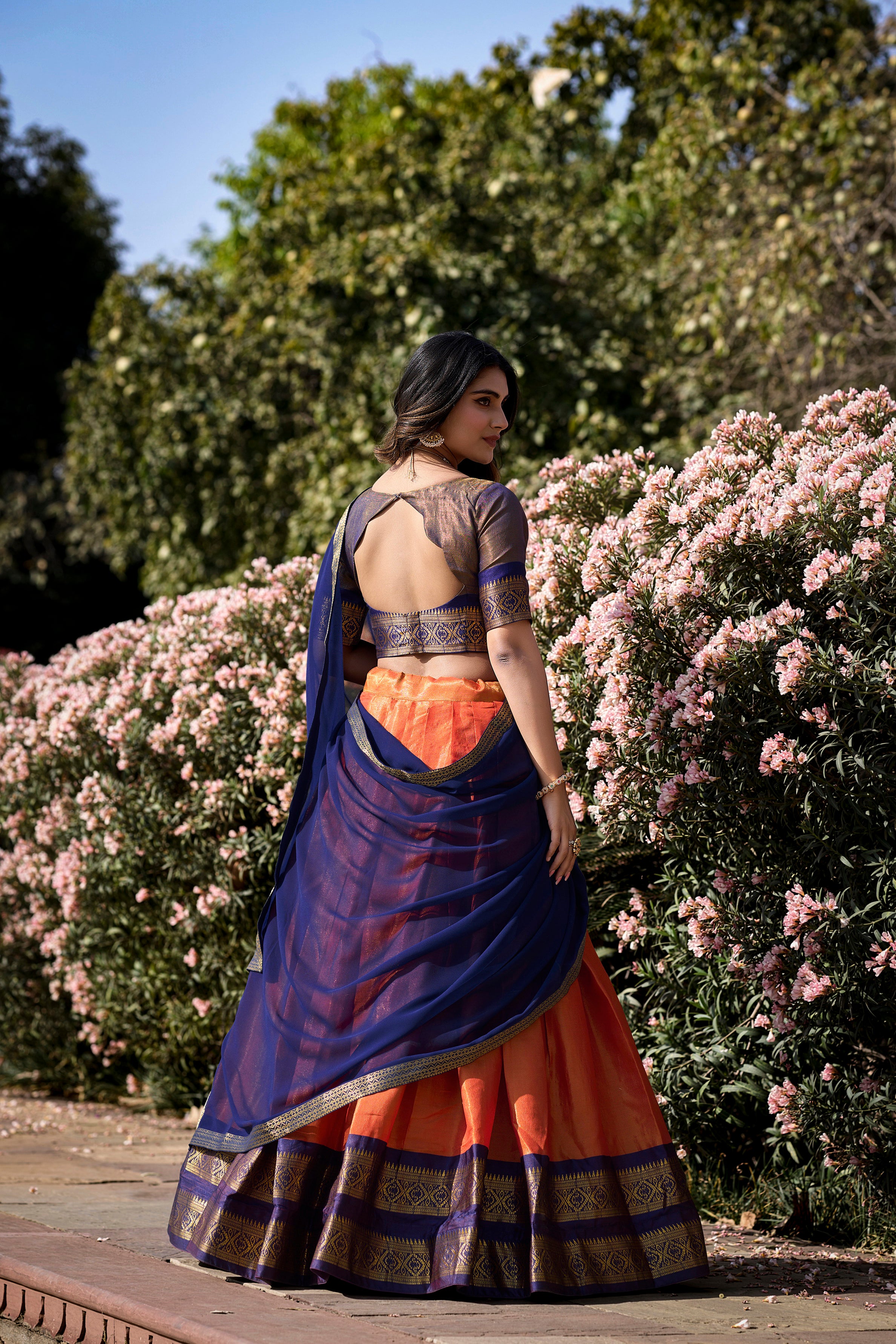 KANCHIPURAM SILK LEHENGA CHOLI