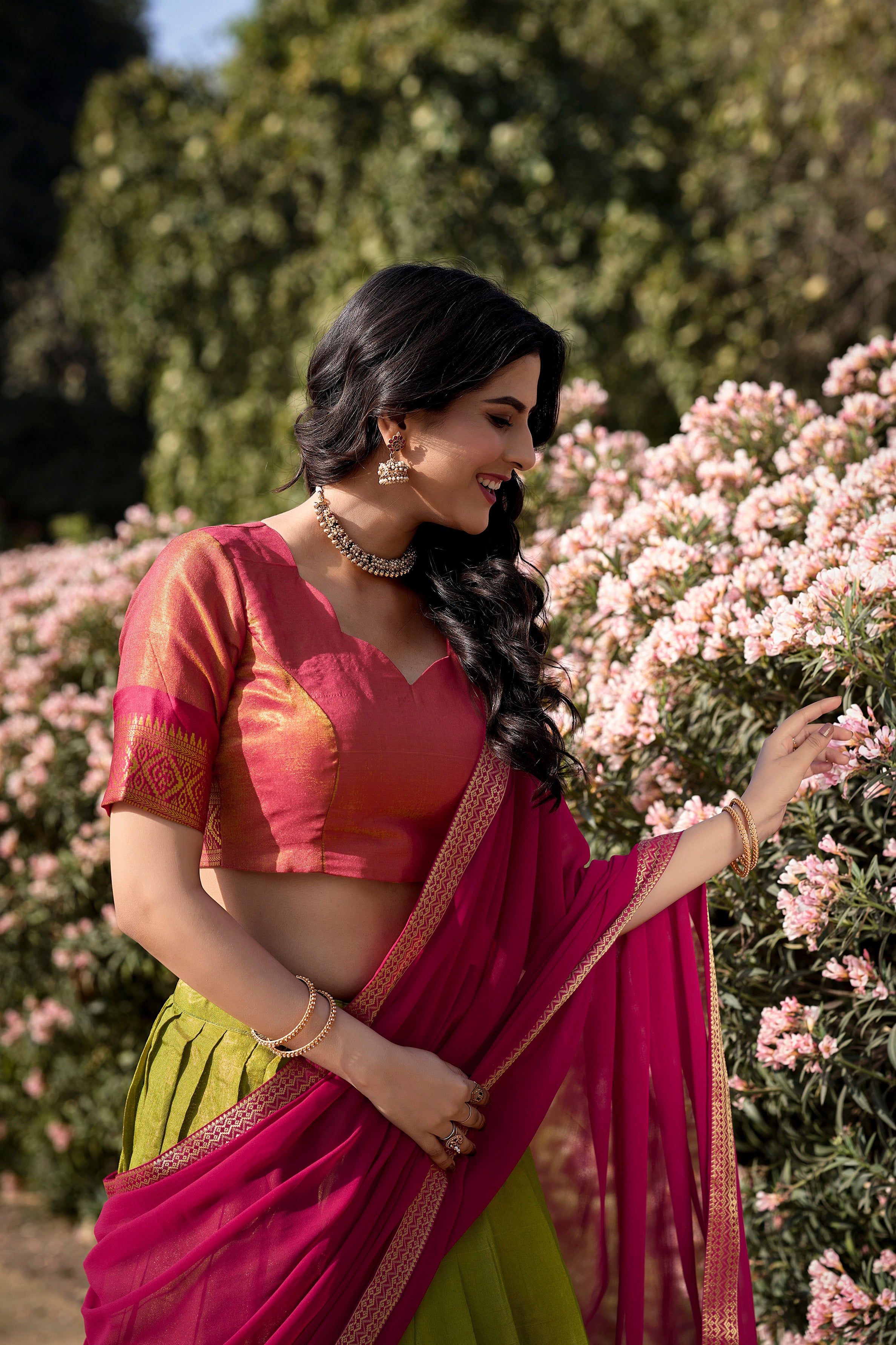 KANCHIPURAM SILK LEHENGA CHOLI
