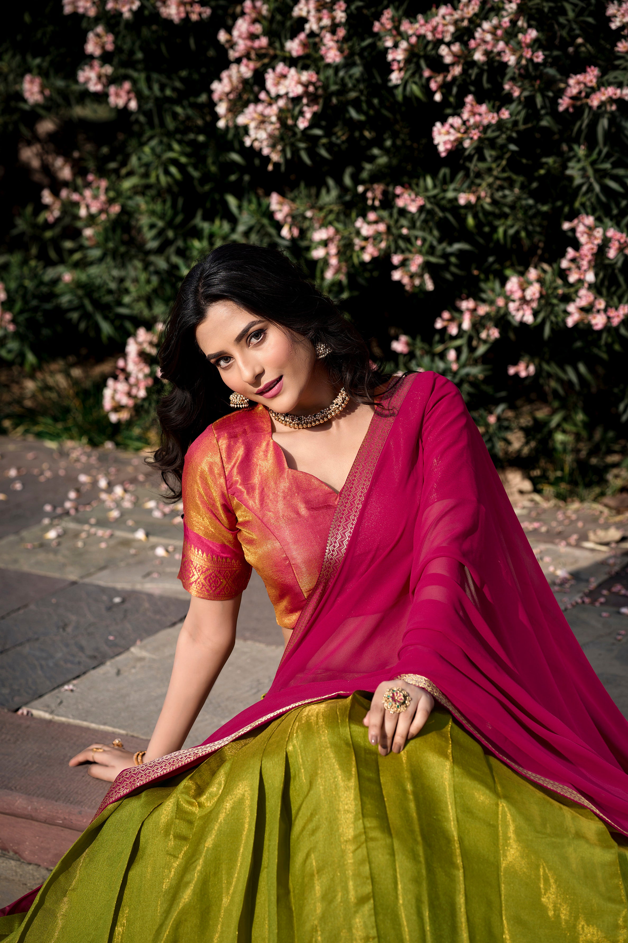 KANCHIPURAM SILK LEHENGA CHOLI