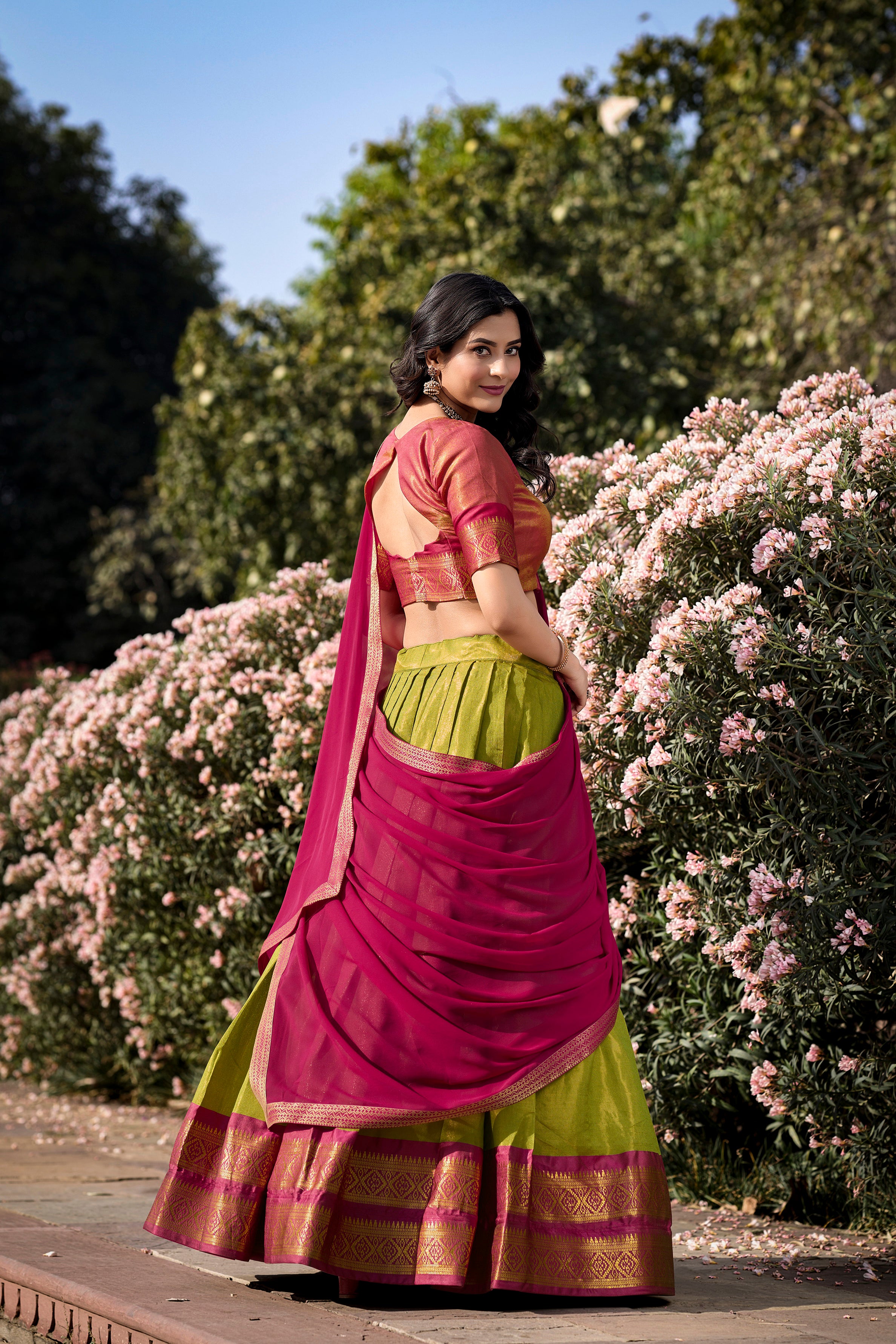 KANCHIPURAM SILK LEHENGA CHOLI