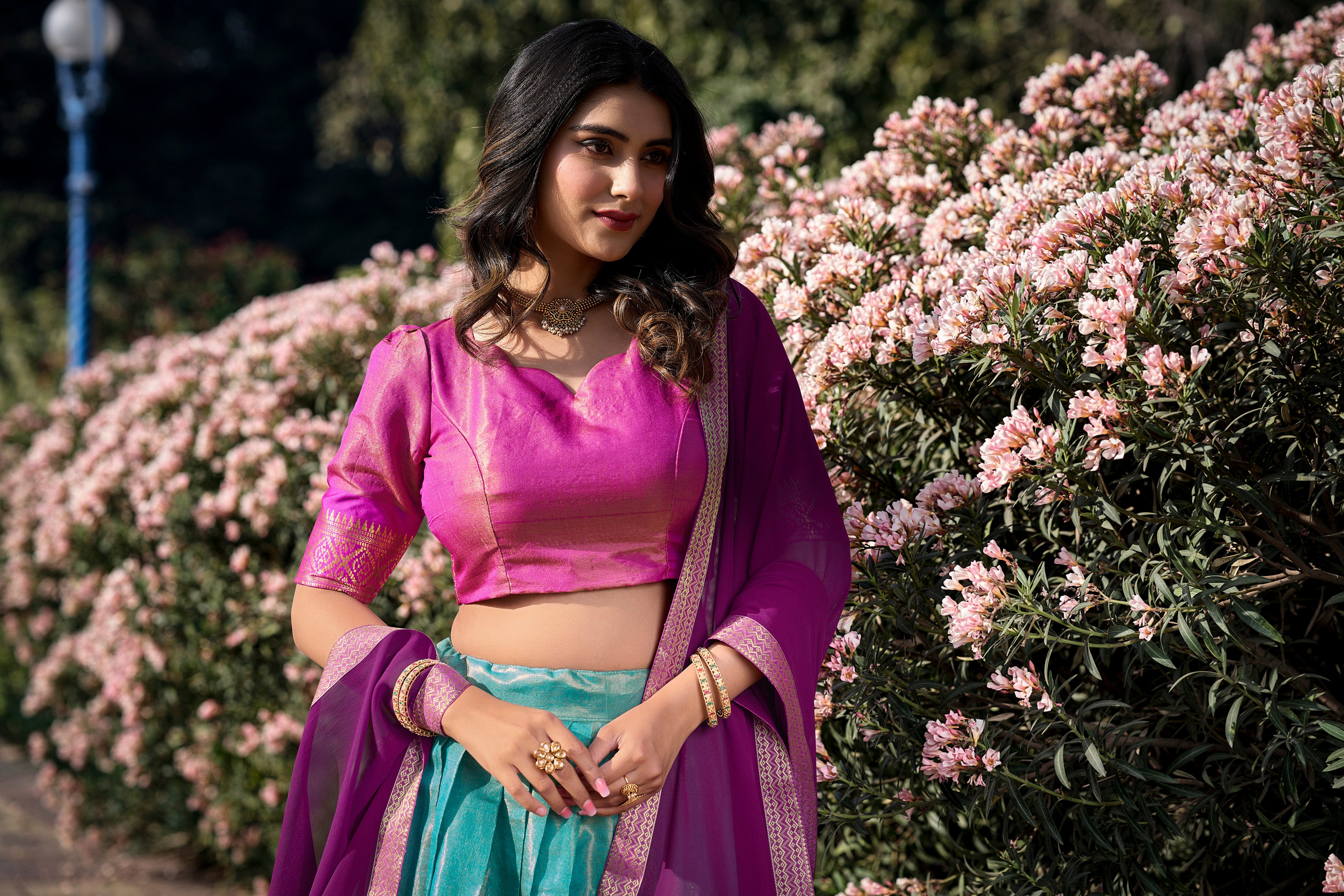 KANCHIPURAM SILK LEHENGA CHOLI