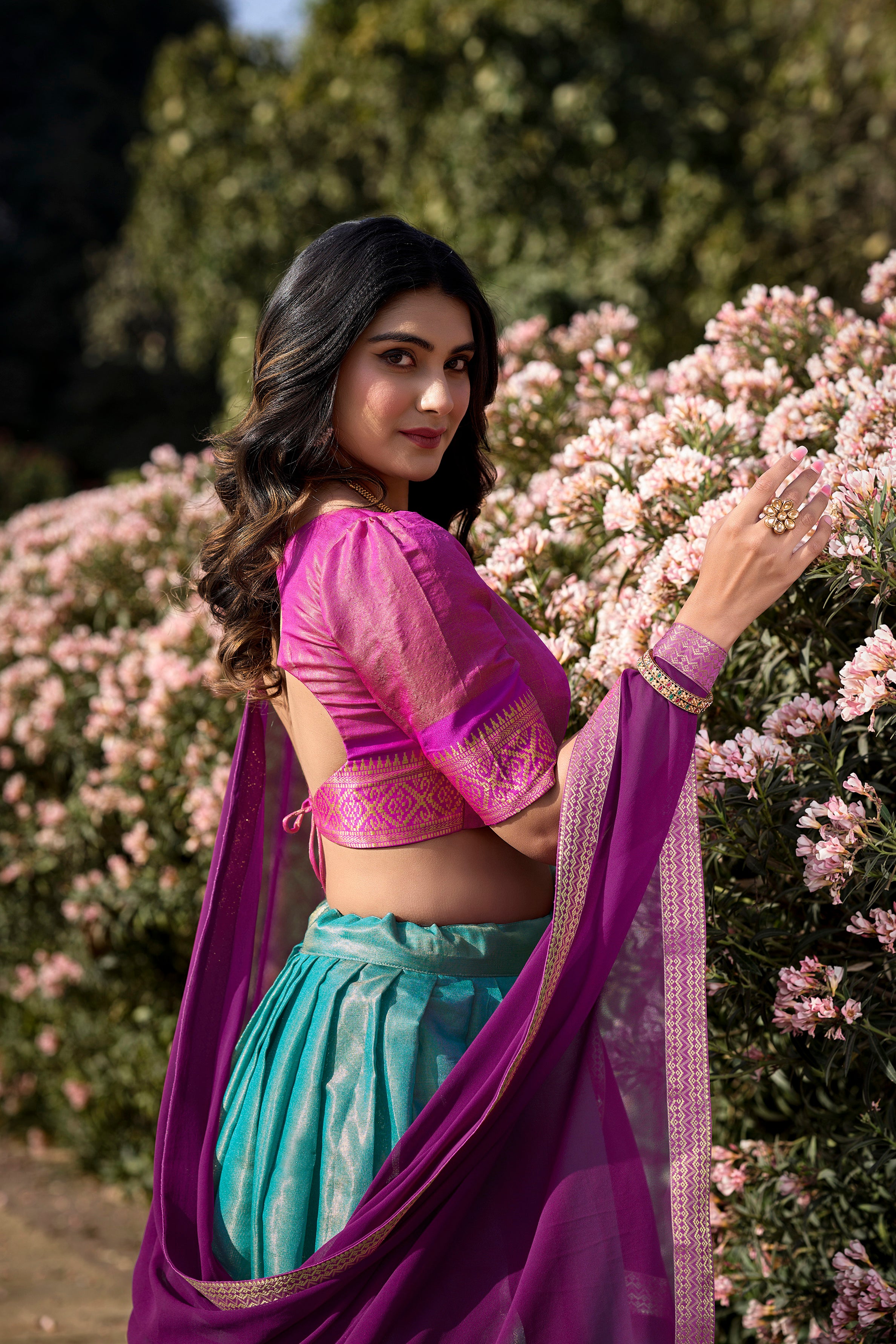 KANCHIPURAM SILK LEHENGA CHOLI