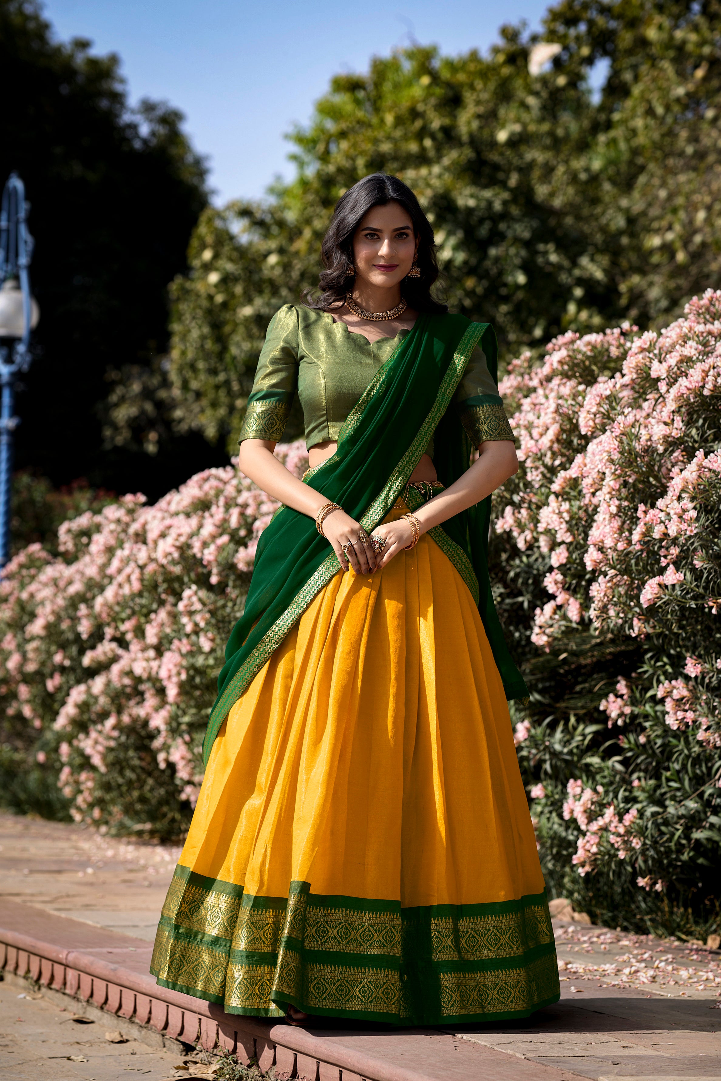 KANCHIPURAM SILK LEHENGA CHOLI