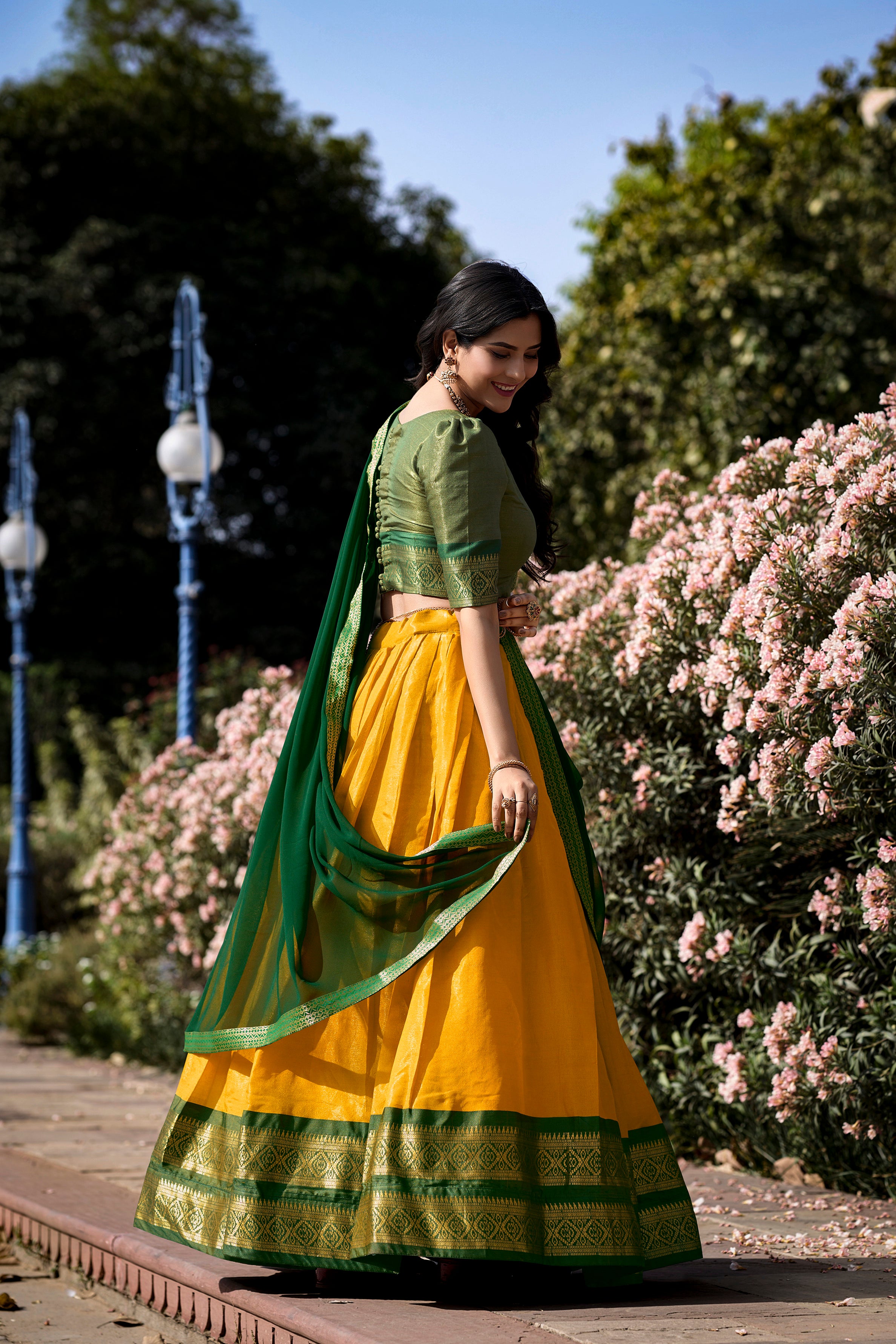 KANCHIPURAM SILK LEHENGA CHOLI