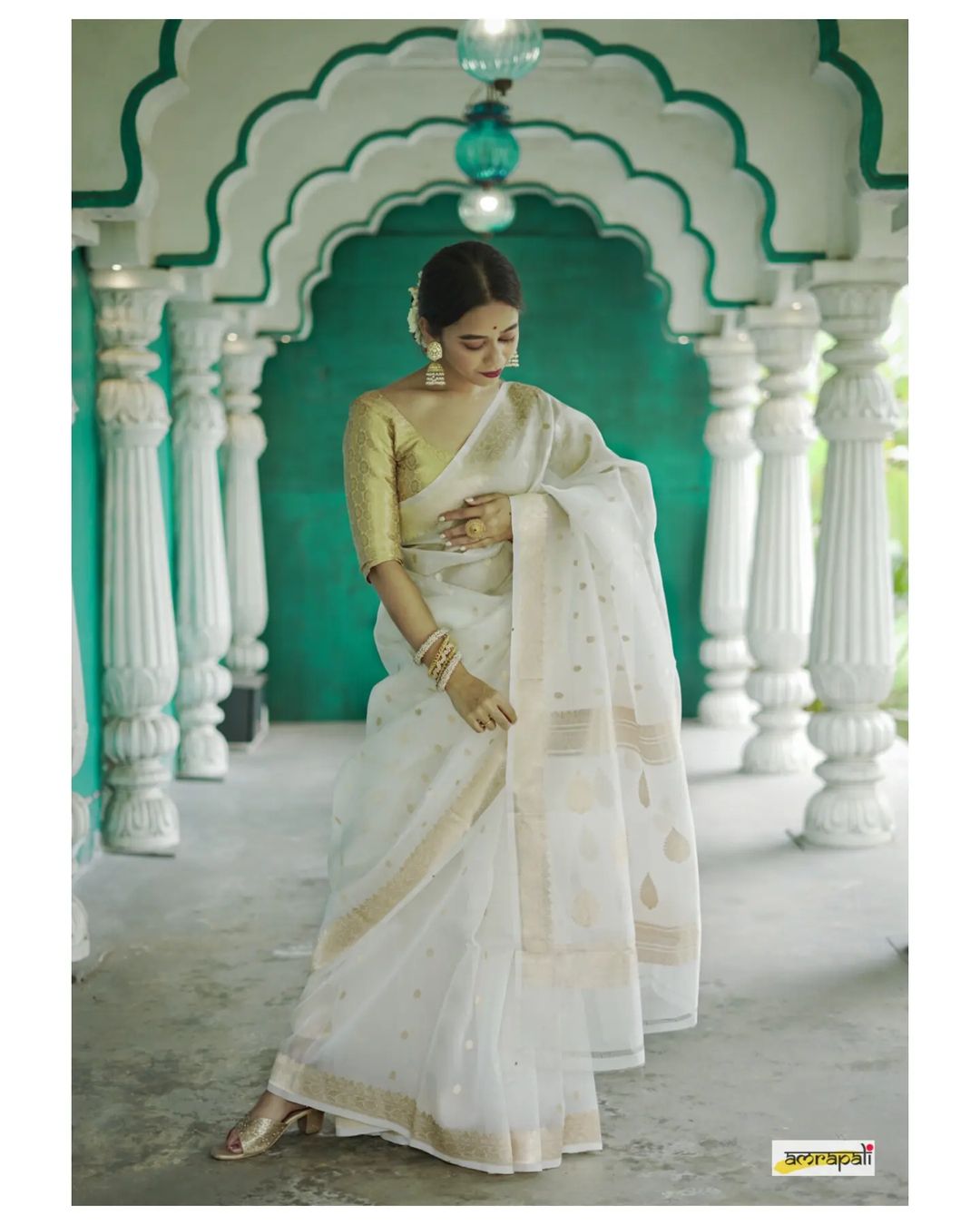 LATEST BANARASI SOFT SILK GOLD ZARI SAREE