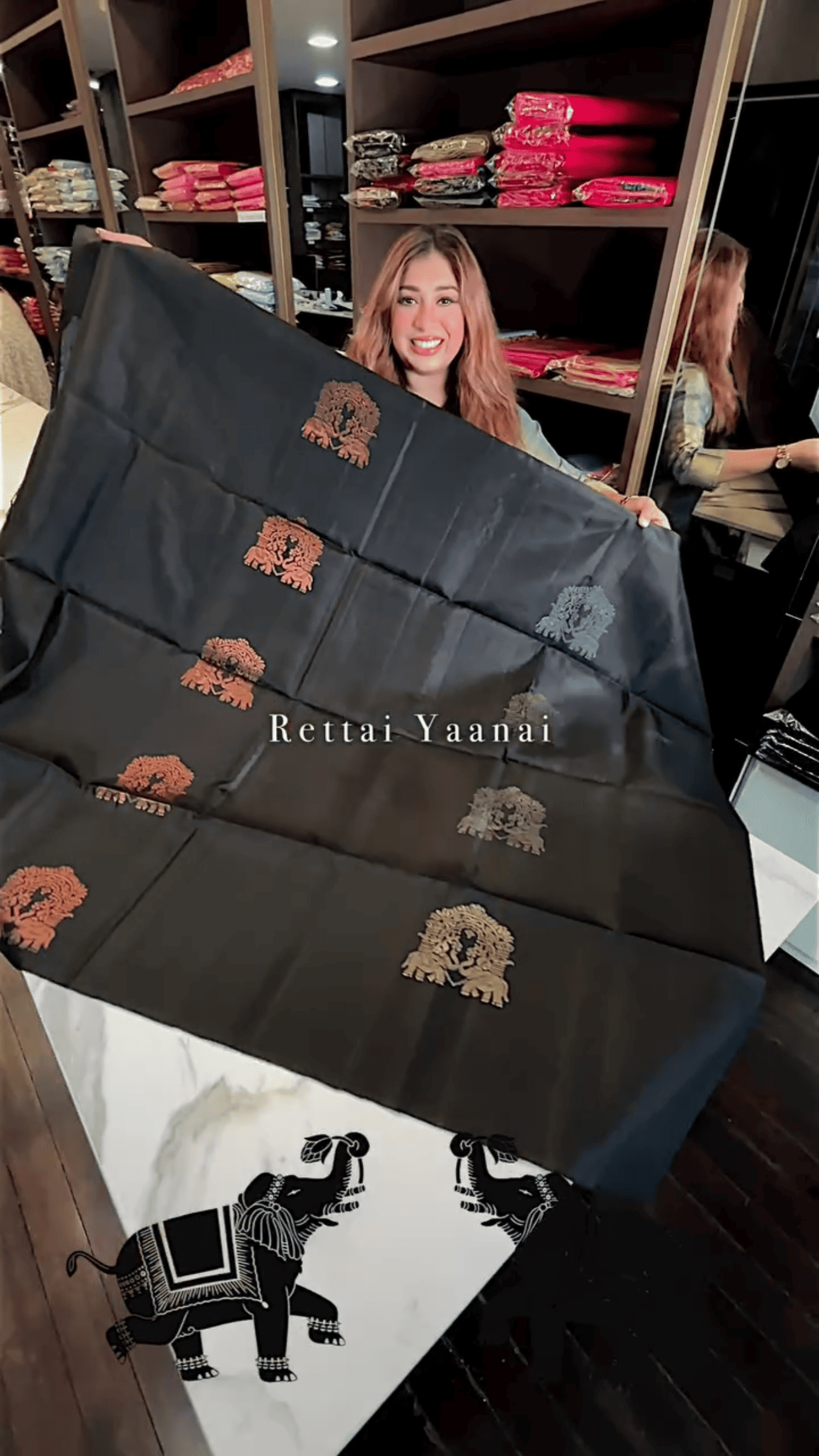 Adorning Black Soft Banarasi Silk Saree With Profuse Blouse Piece