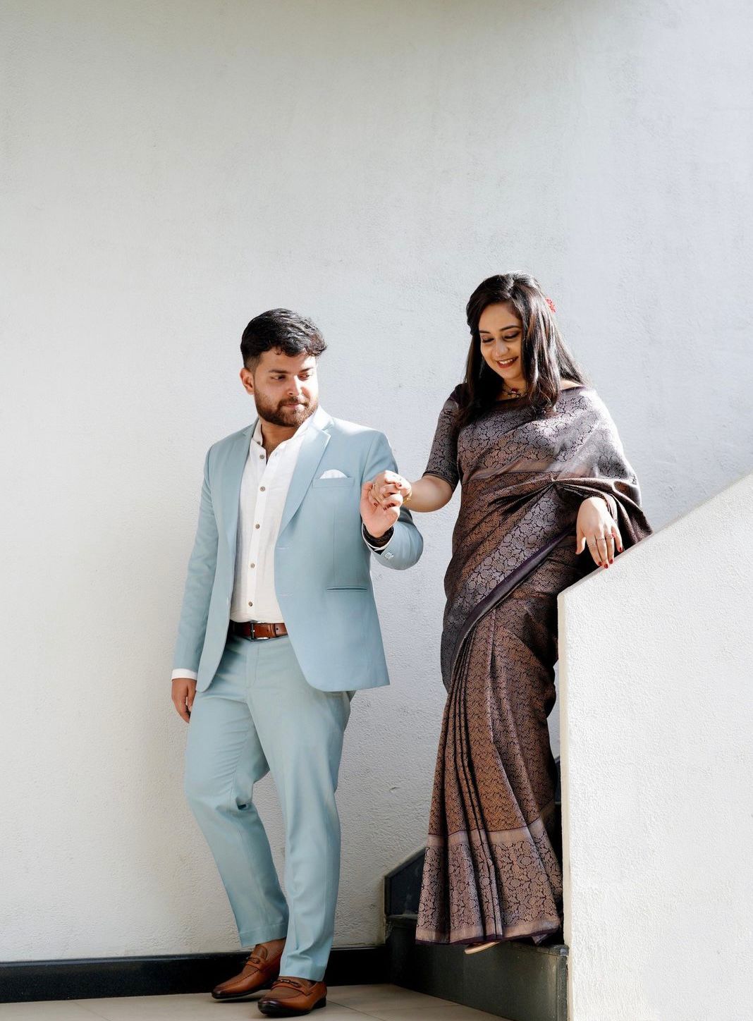 Women Floral Woven Saree with Tassels | FS
