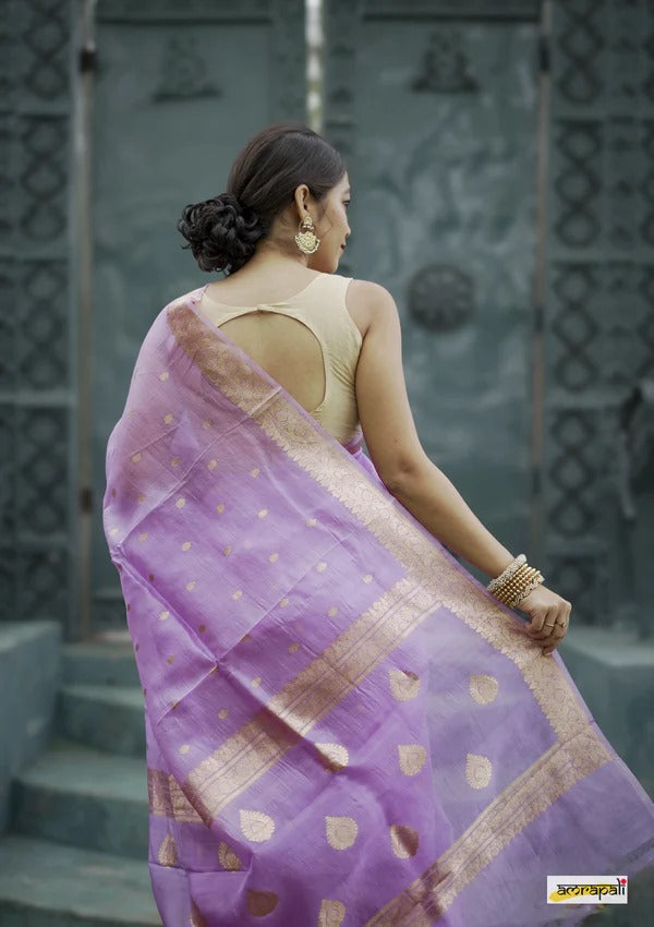 LATEST BANARASI SOFT SILK GOLD ZARI SAREE