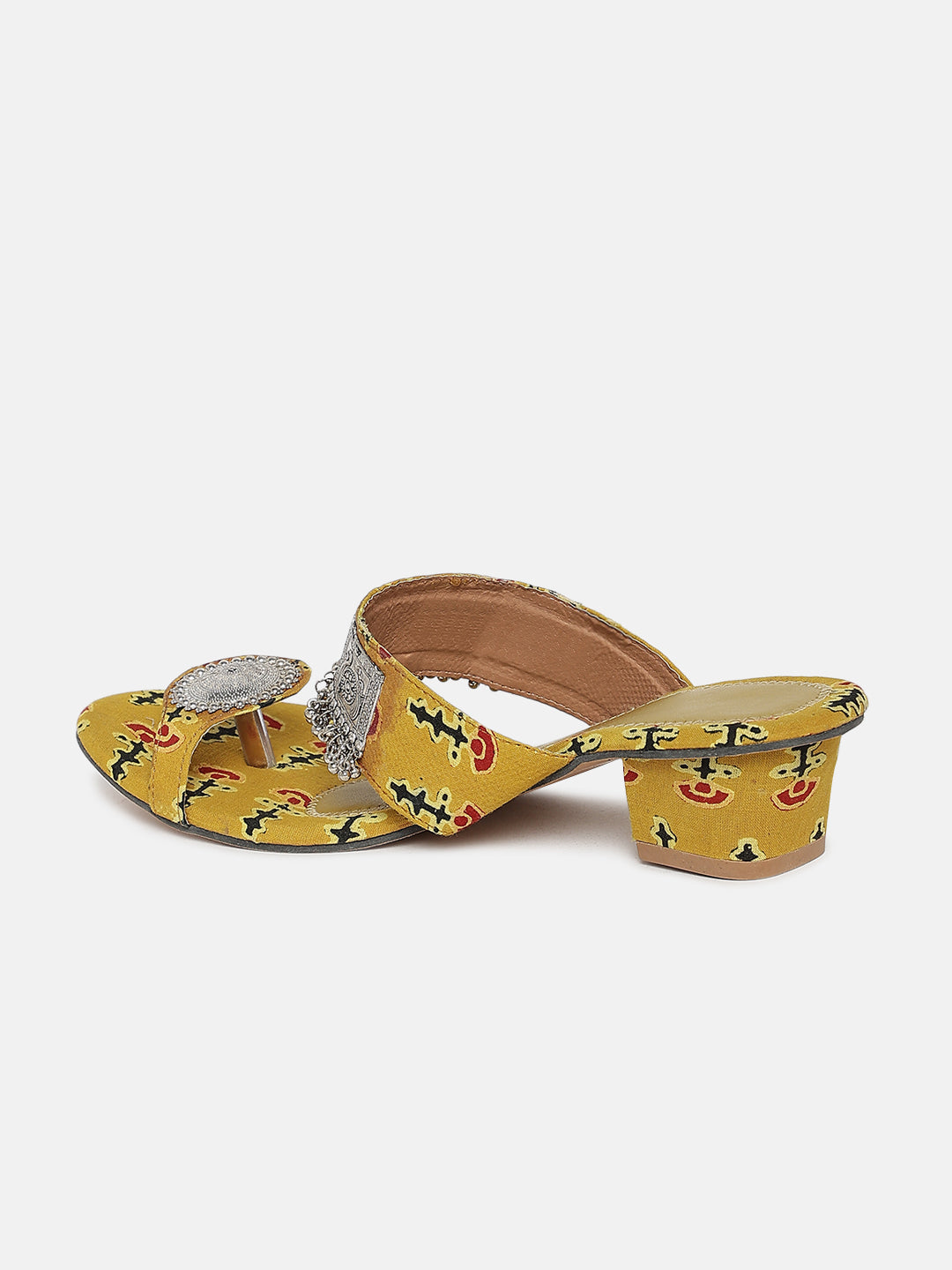 Toe-Ring Chunky Heeled Sandals