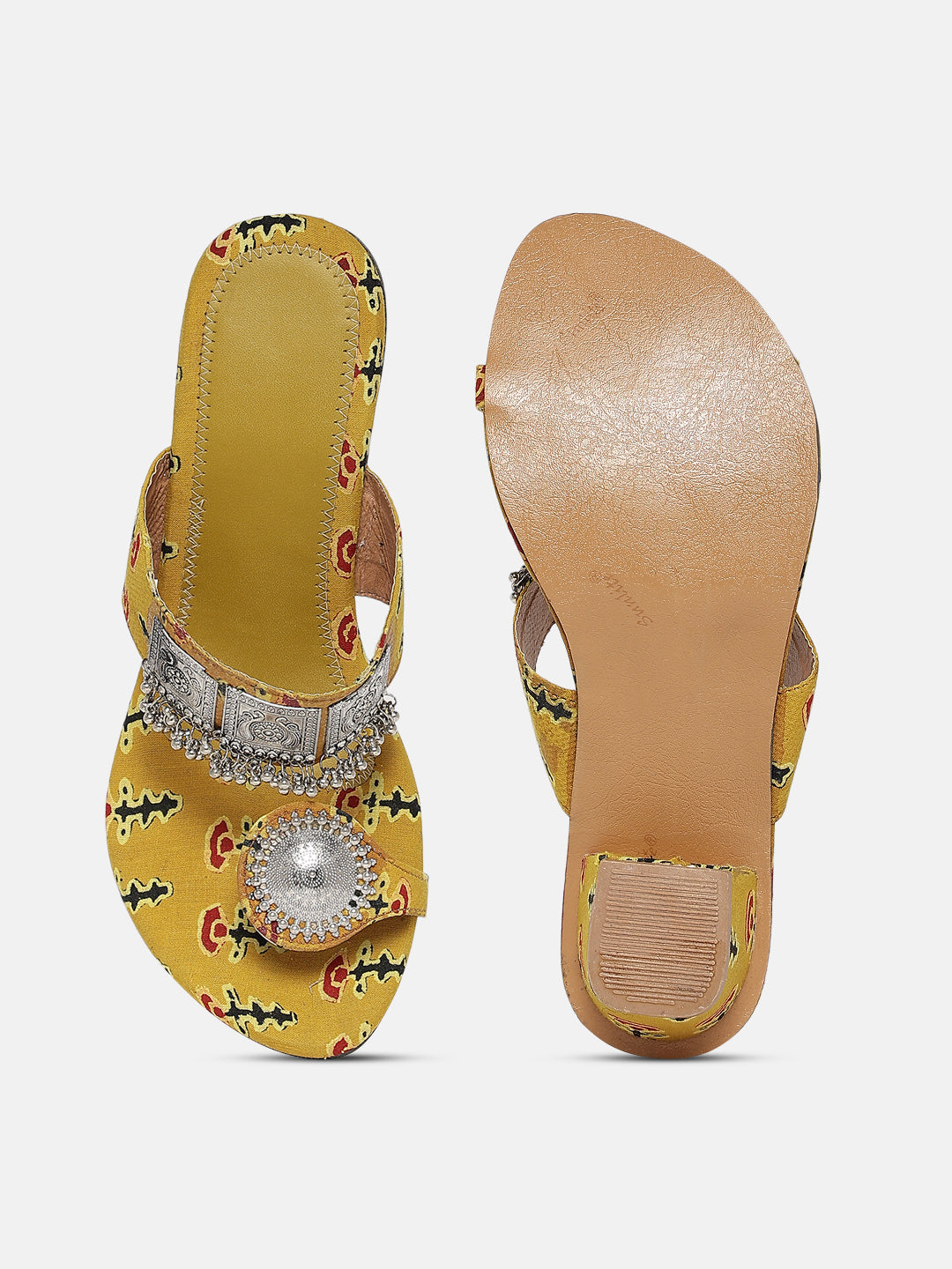 Toe-Ring Chunky Heeled Sandals