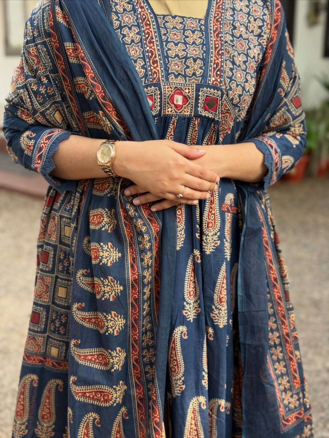 Elegant Printed Kurta Set with Dupatta | Ethnic Co-ord Set for Women