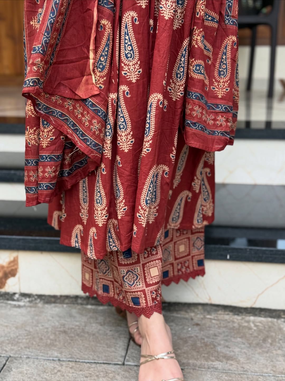 Elegant Printed Kurta Set with Dupatta | Ethnic Co-ord Set for Women