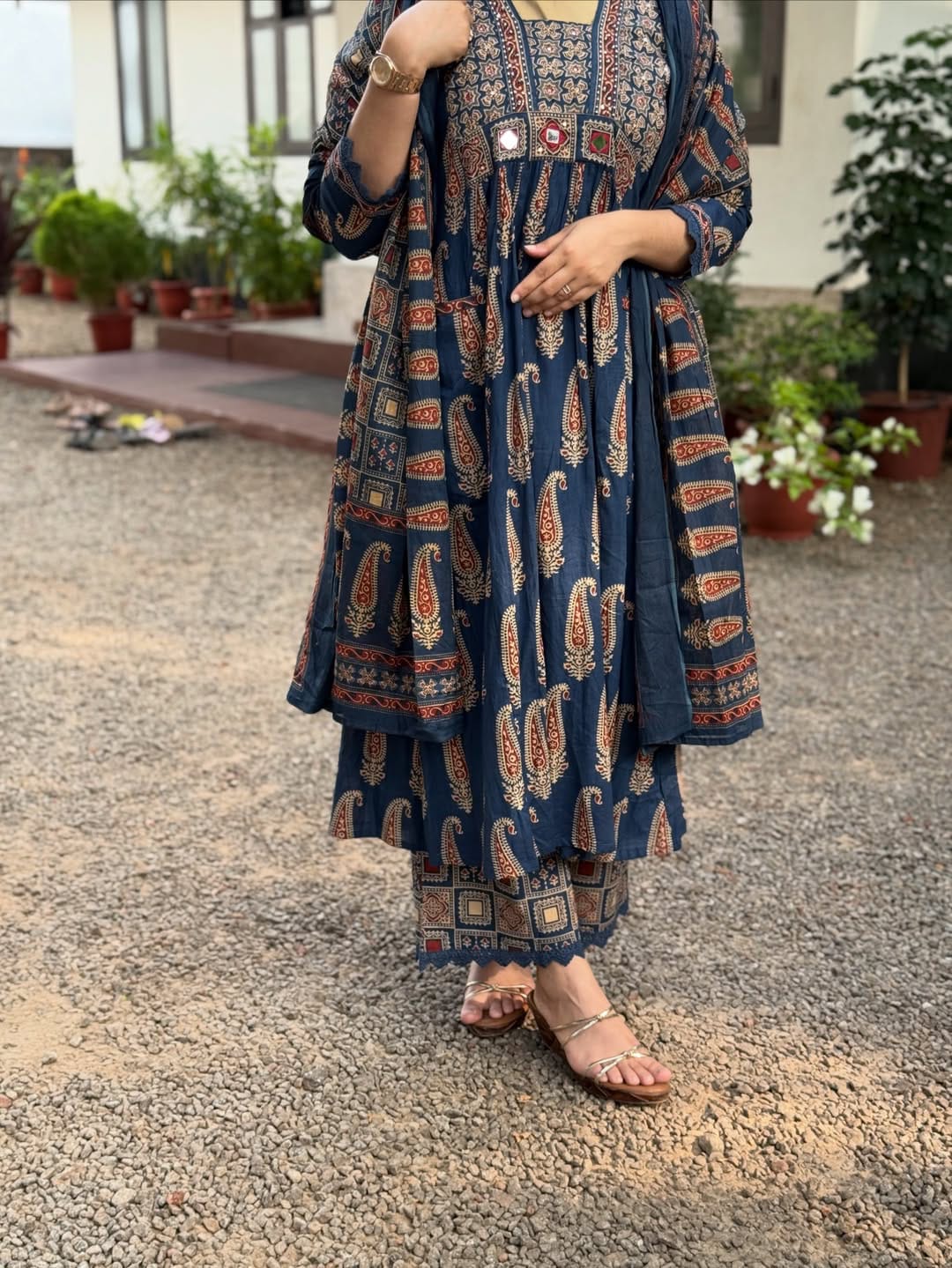 Elegant Printed Kurta Set with Dupatta | Ethnic Co-ord Set for Women