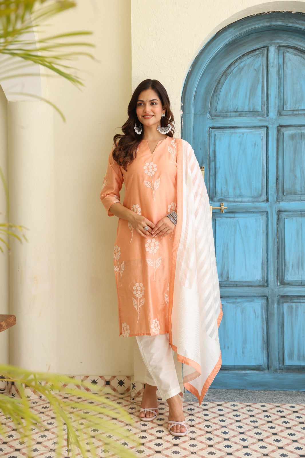 Peach Blossom Charm KURTA SET