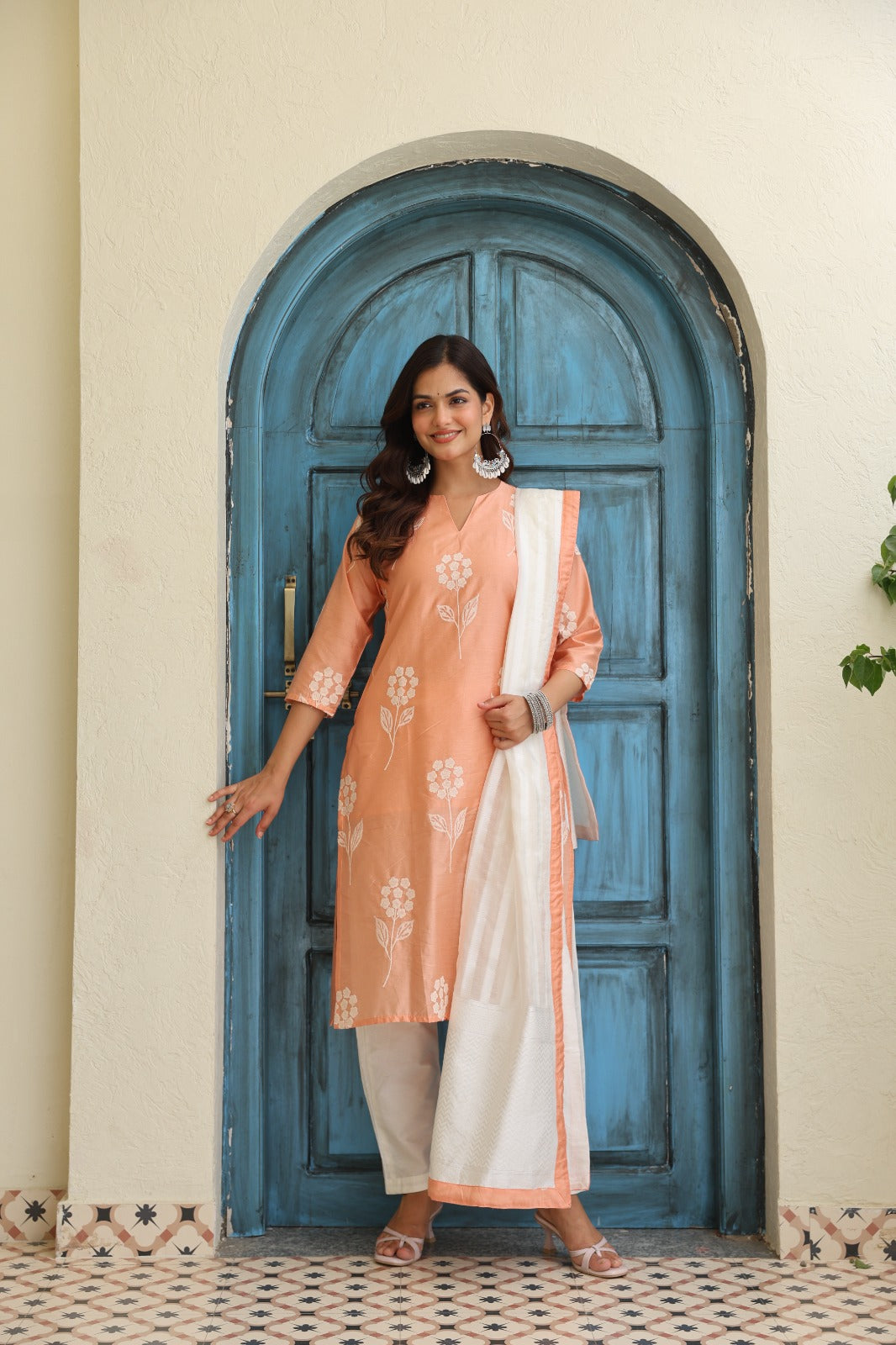 Peach Blossom Charm KURTA SET