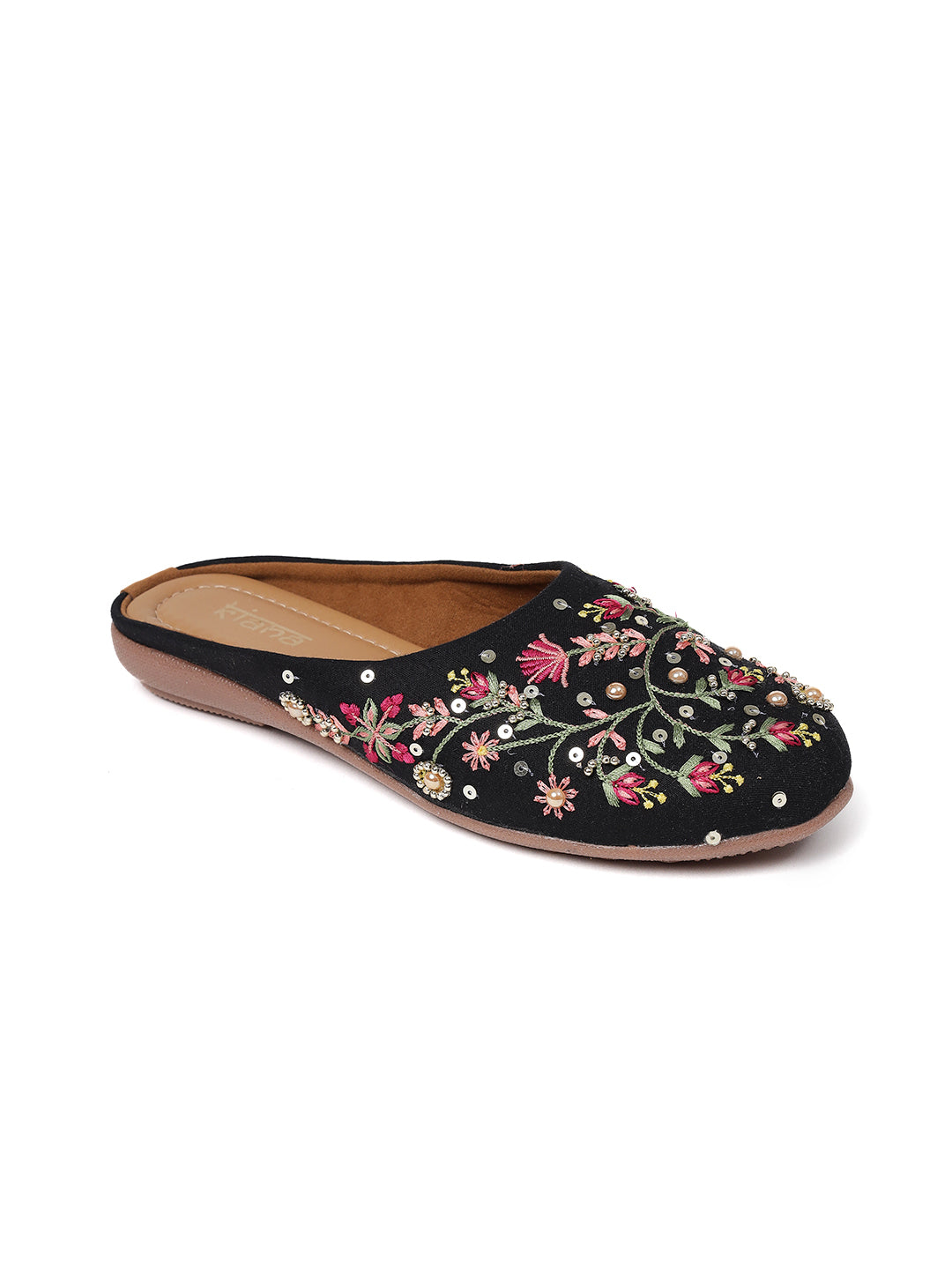 Women Embellished Mules Flats