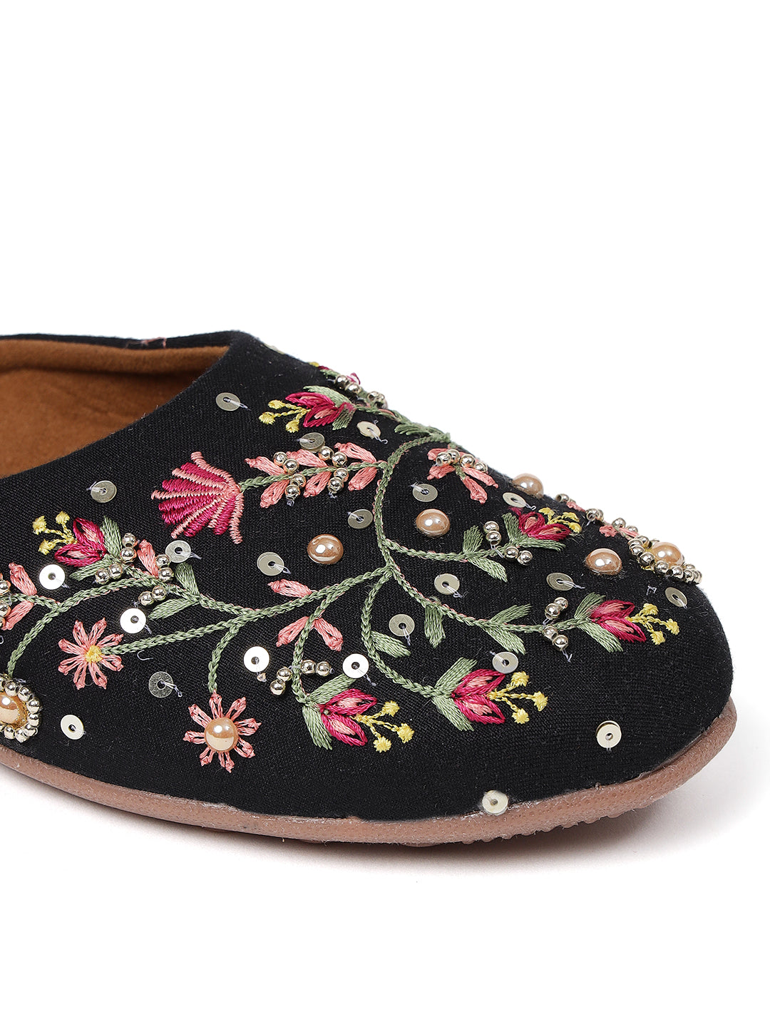 Women Embellished Mules Flats