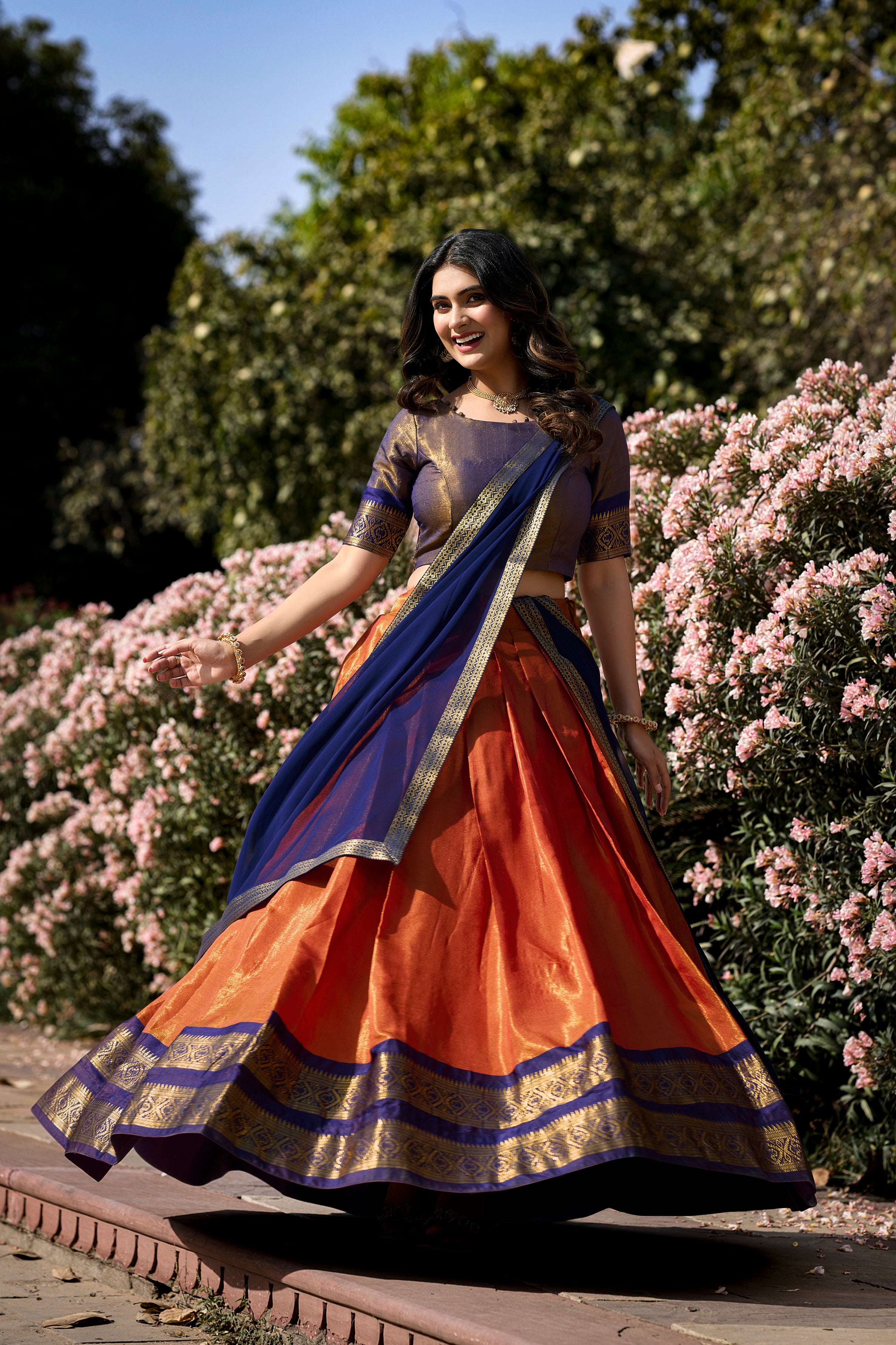 KANCHIPURAM SILK LEHENGA CHOLI