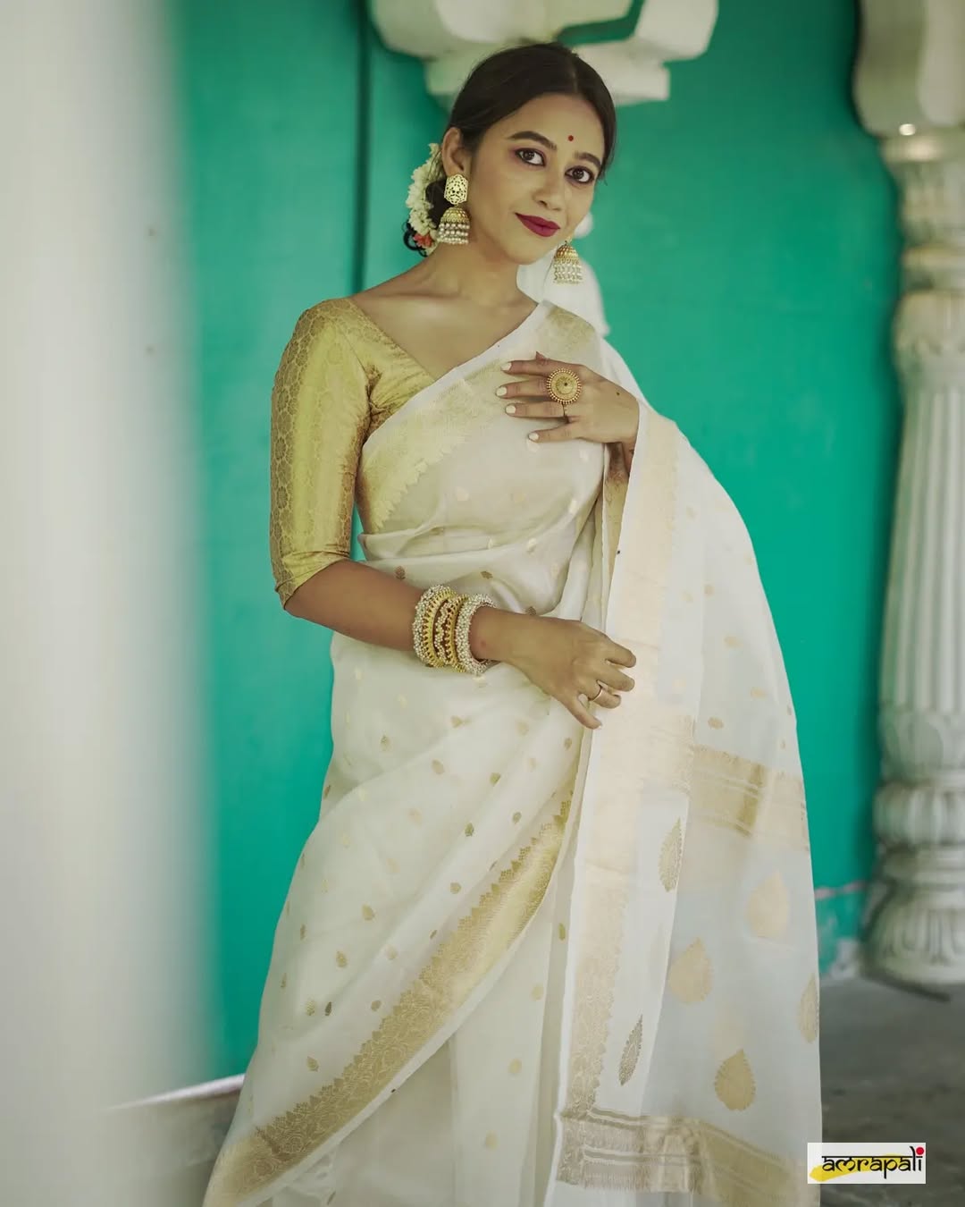LATEST BANARASI SOFT SILK GOLD ZARI SAREE