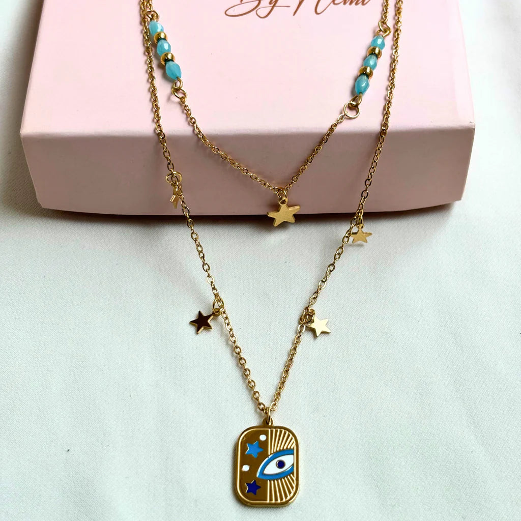 Evil Eye Layer Necklace