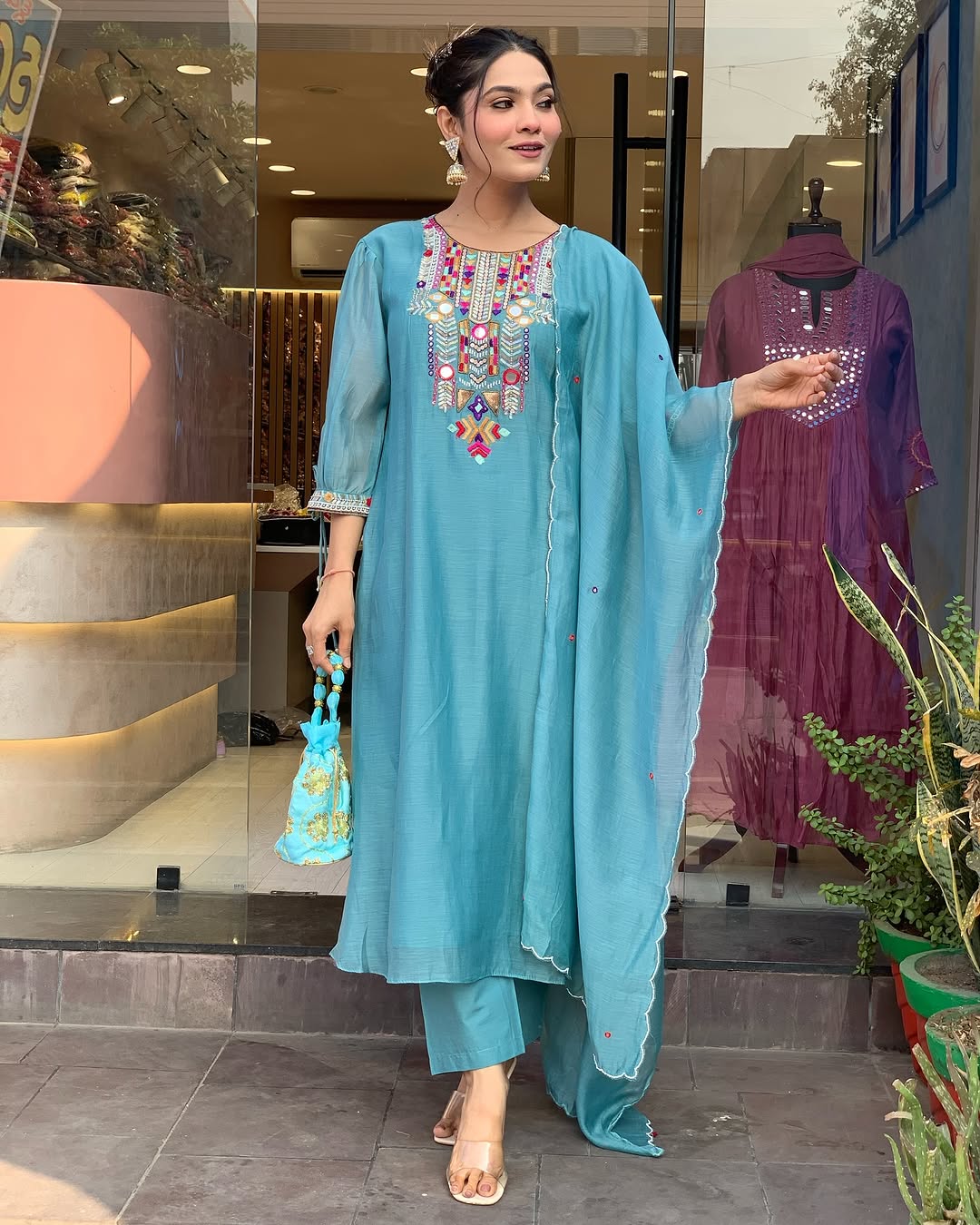 Tassled Embroidered Outfit