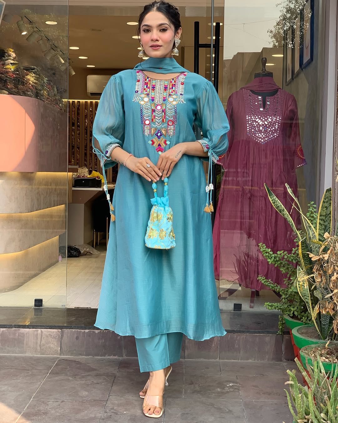 Tassled Embroidered Outfit