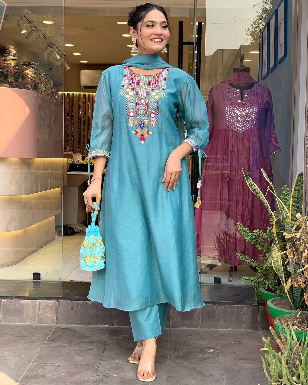 Tassled Embroidered Outfit