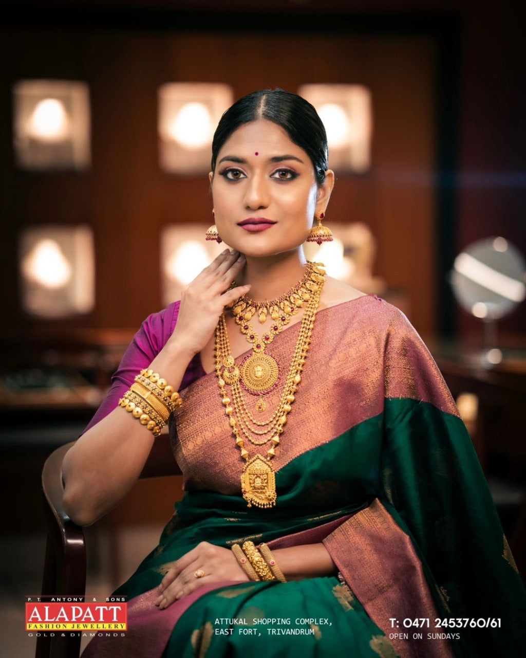 Persian Green Soft Silk Saree With Classic Blouse