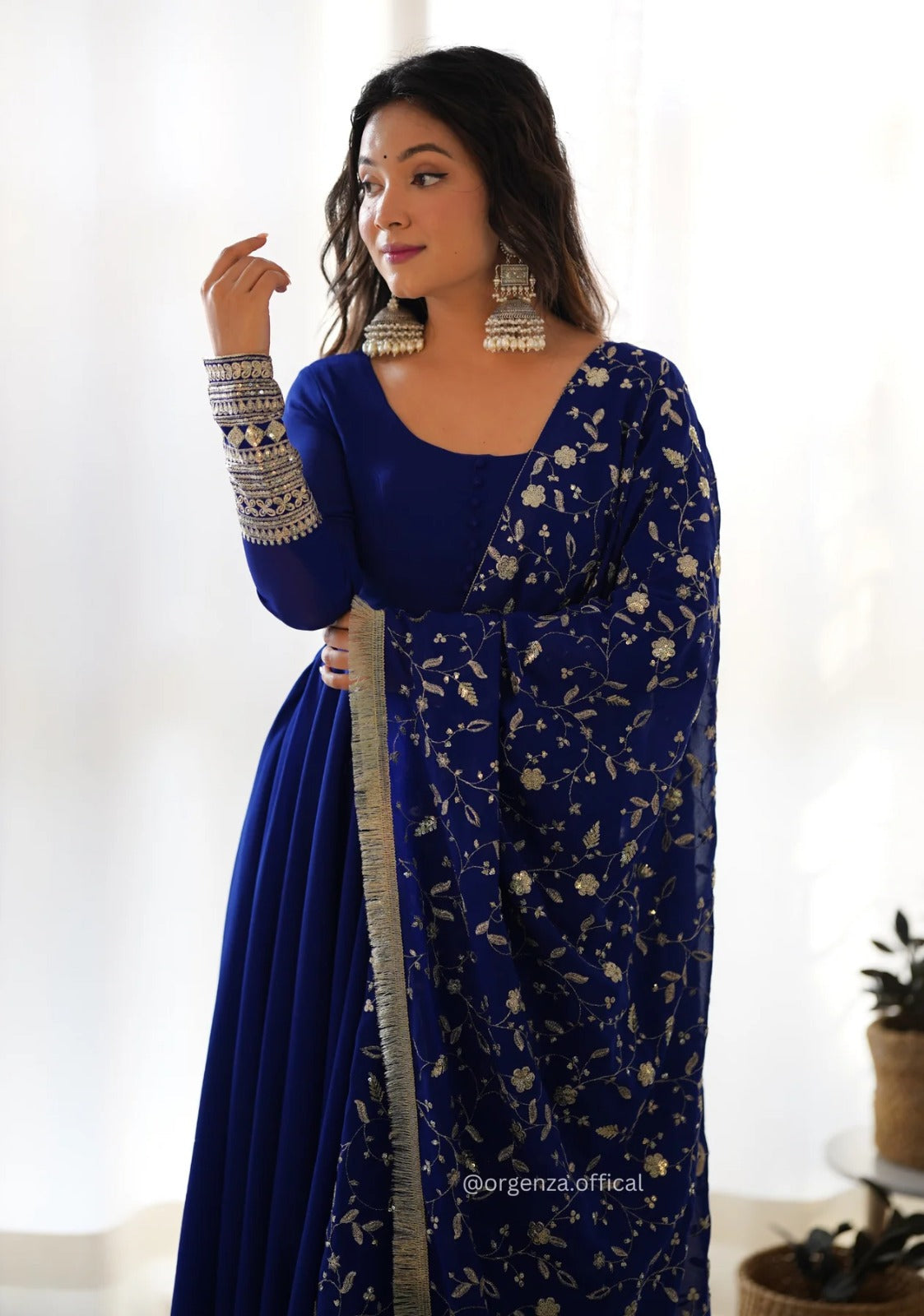 Women Fit & Flare Dress with Dupatta