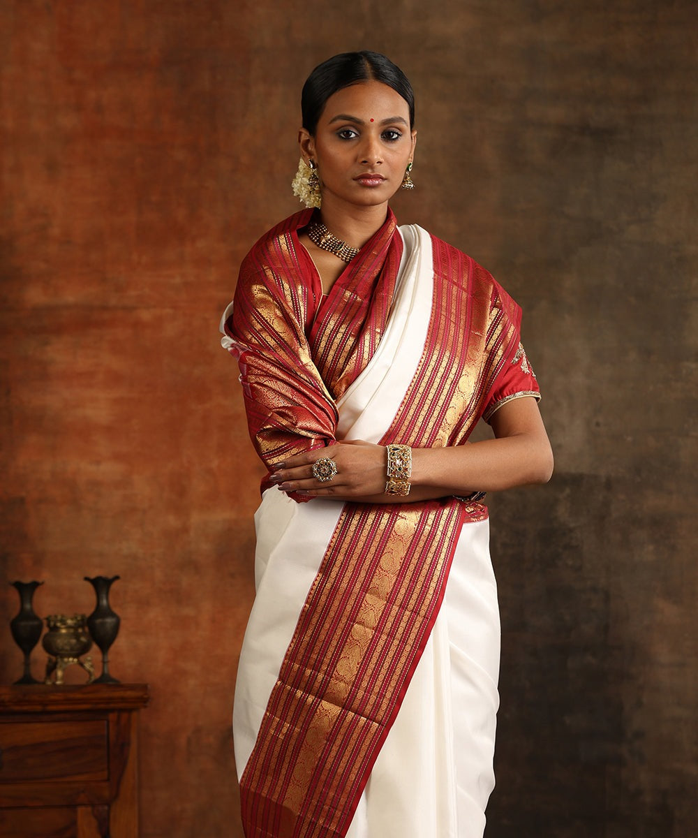 Women's Heavy Banarasi Silk Woven Pattern Modern Jacquard Work