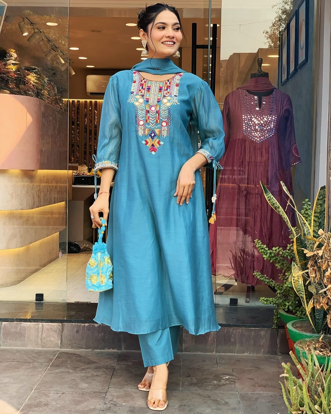 Tassled Embroidered Outfit