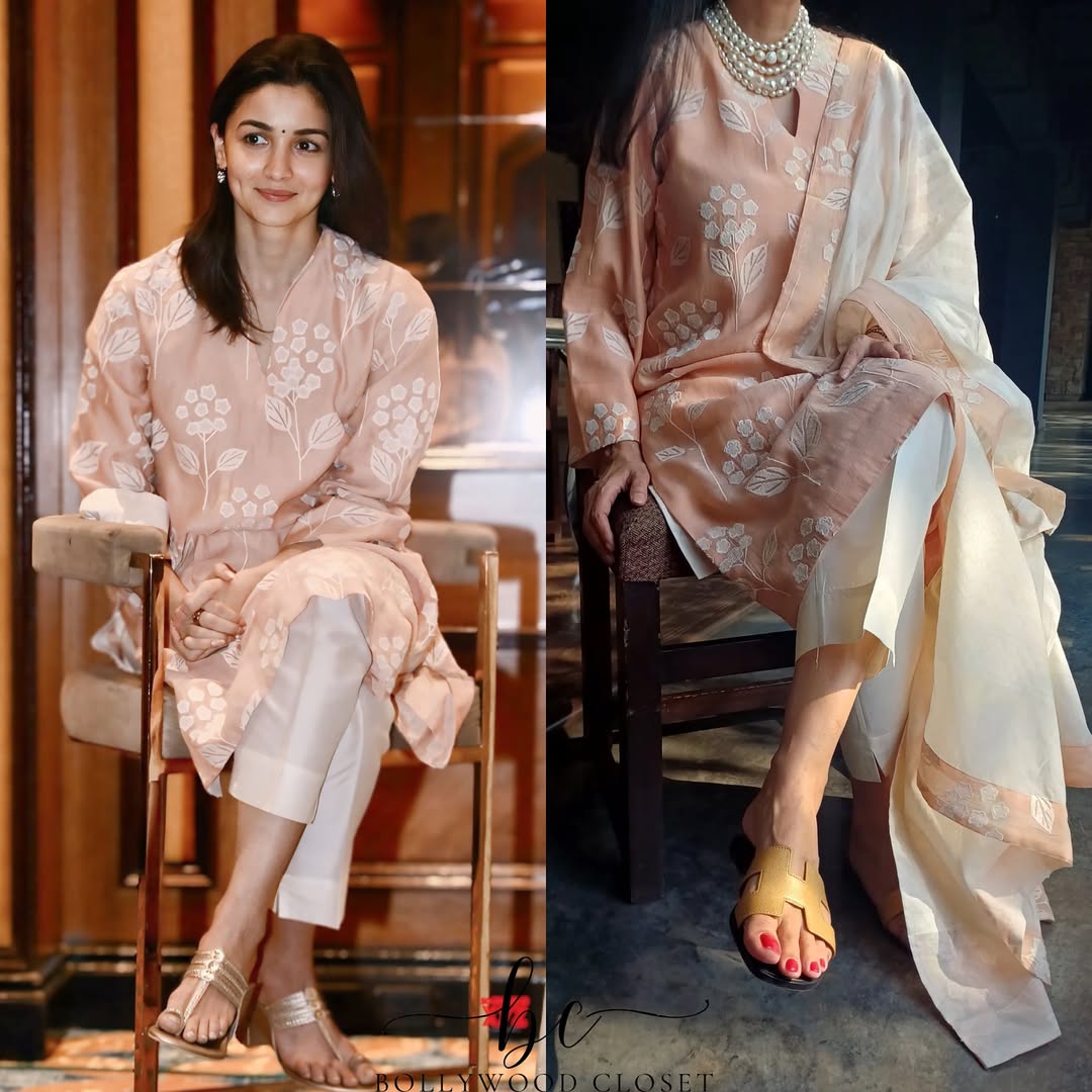 Peach Blossom Charm KURTA SET