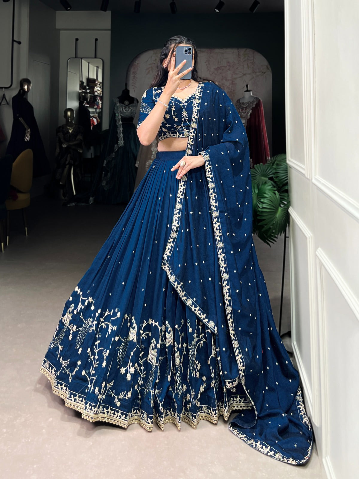 FIROZI SILK LEHENGA