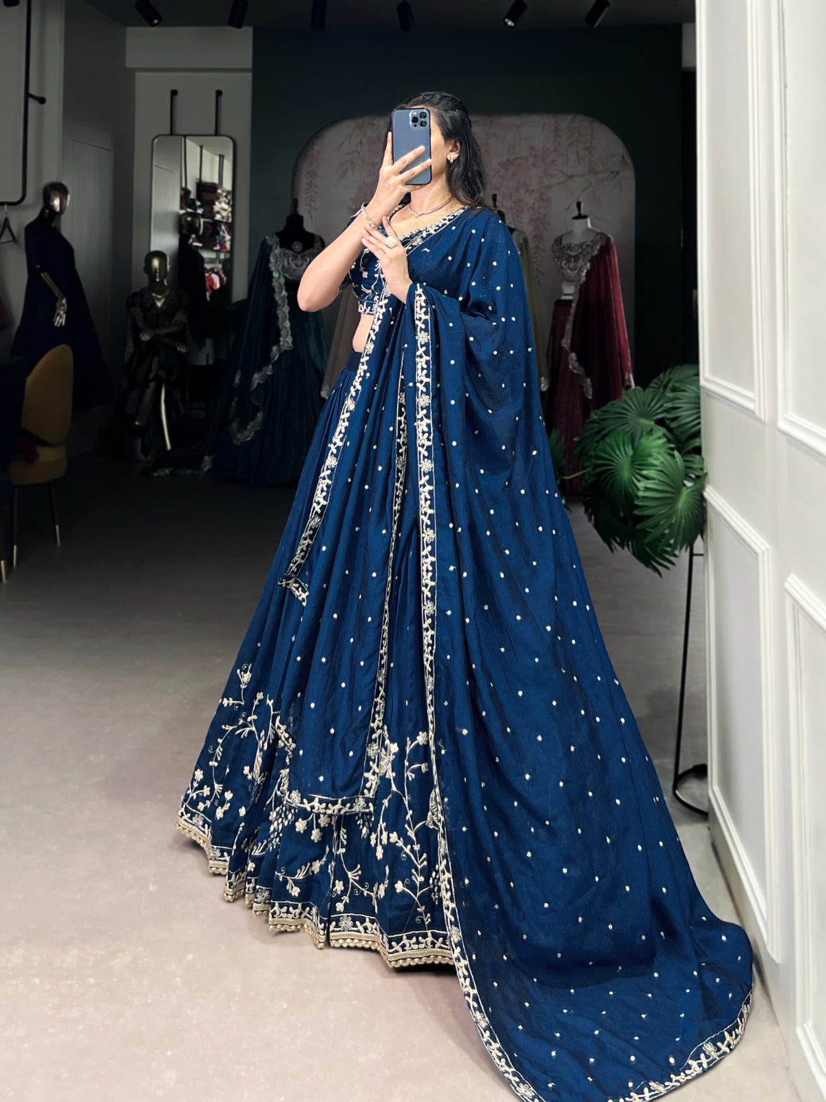 FIROZI SILK LEHENGA