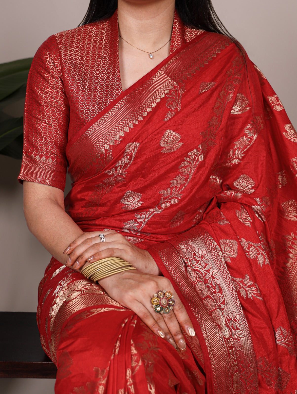 Designed for all-day comfort with a touch of festive finesse saree