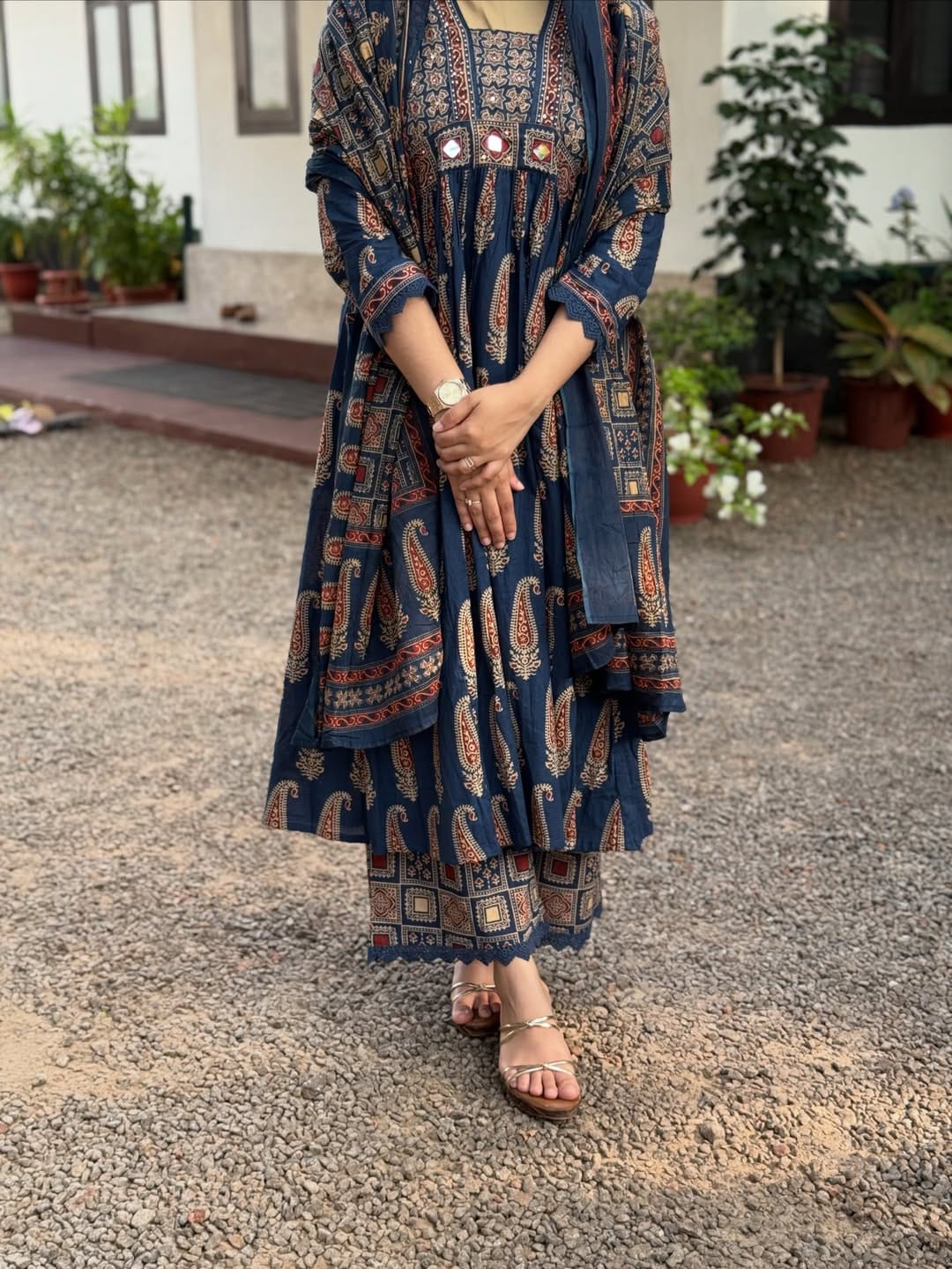 Elegant Printed Kurta Set with Dupatta | Ethnic Co-ord Set for Women