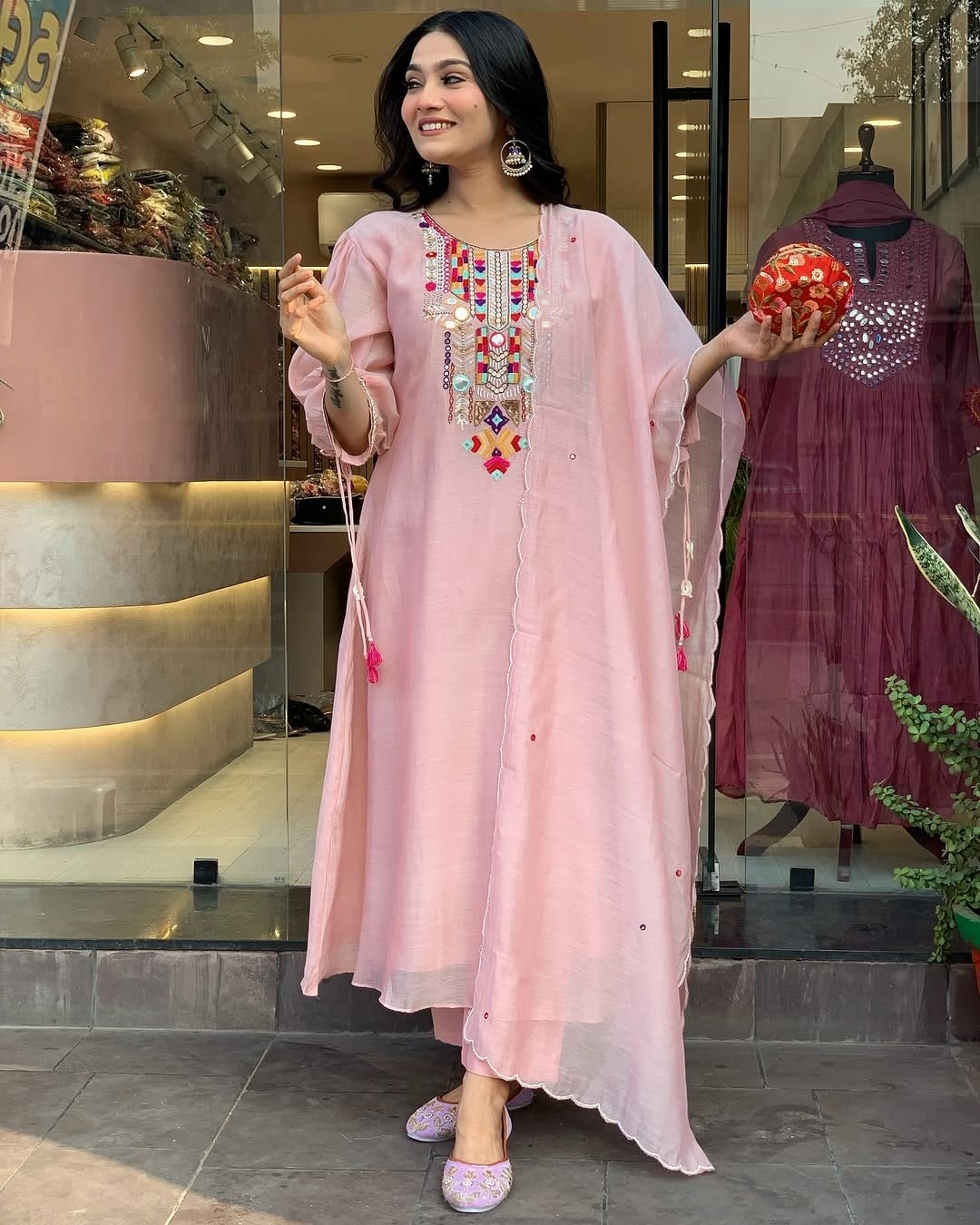 Tassled Embroidered Outfit