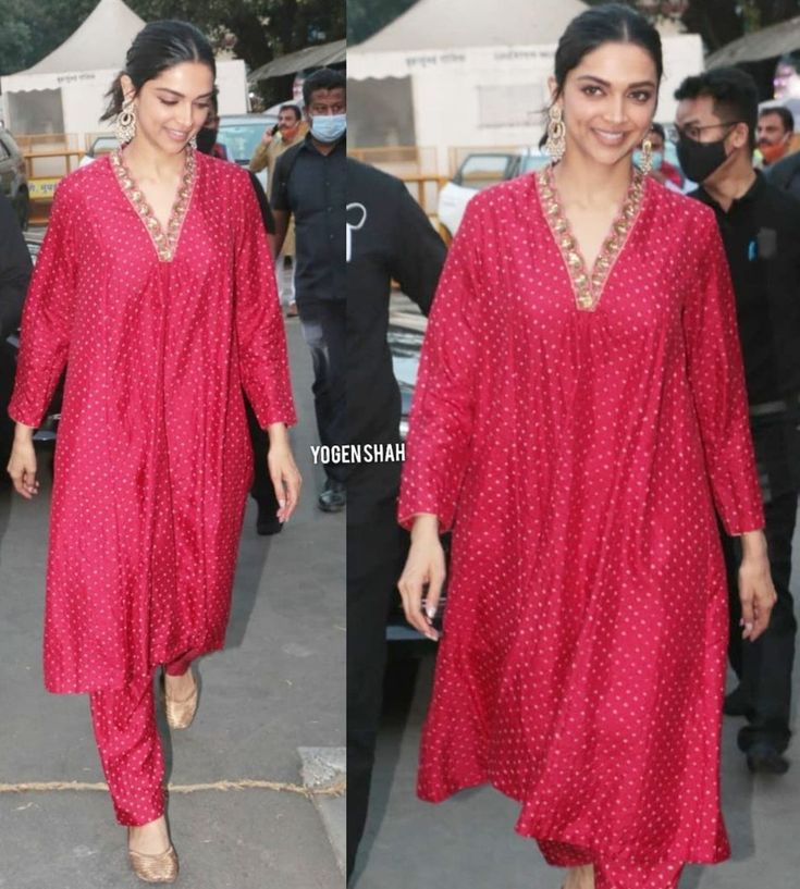 Handmade & Handembroidered Bandhini Silk Kurta set