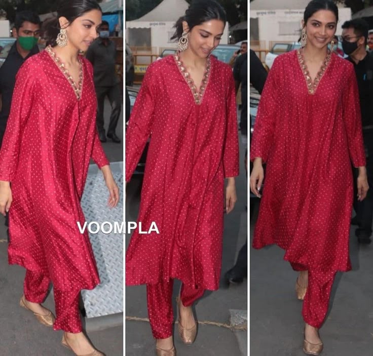 Handmade & Handembroidered Bandhini Silk Kurta set
