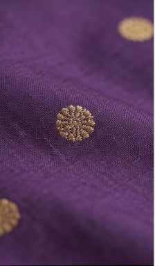 Elegant Purple Kurta Pant Set with Gold Motif Work & Border Dupatta