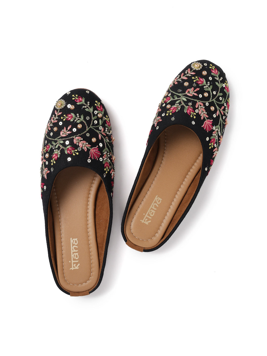 Women Embellished Mules Flats