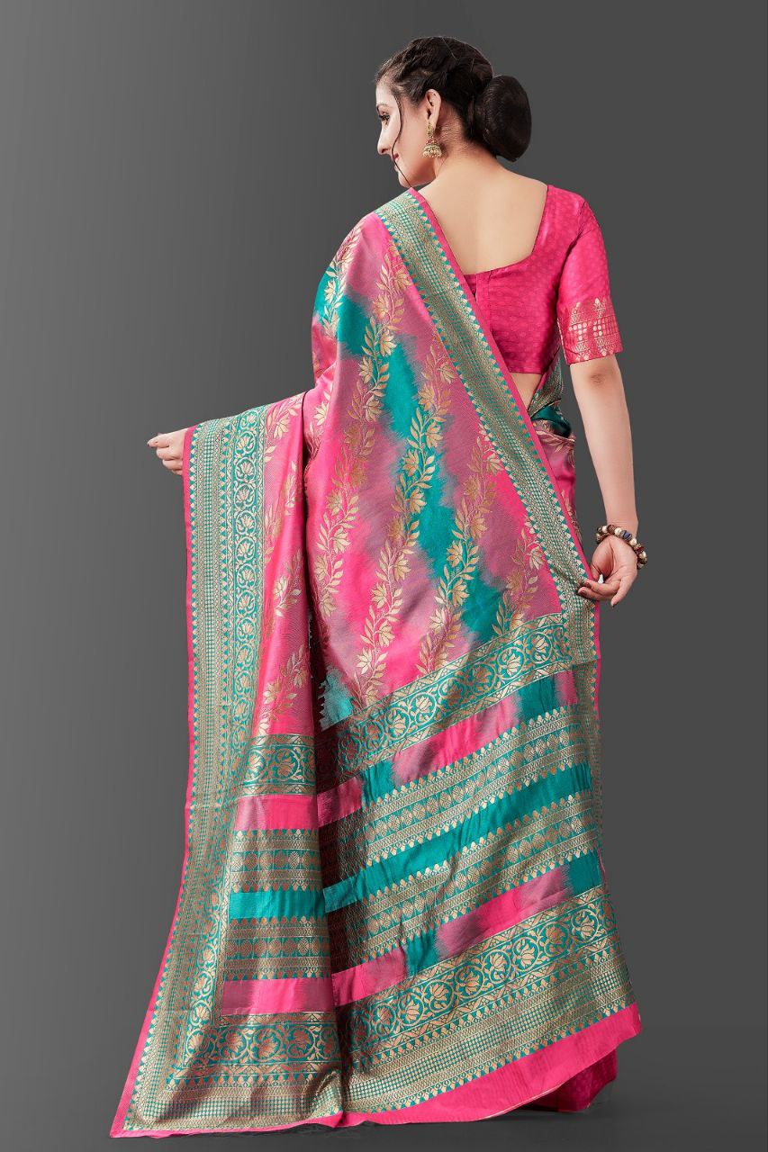 Abstract Print Traditional Saree