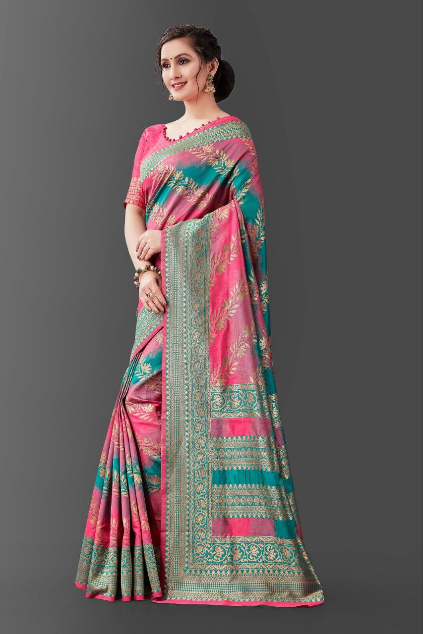 Abstract Print Traditional Saree