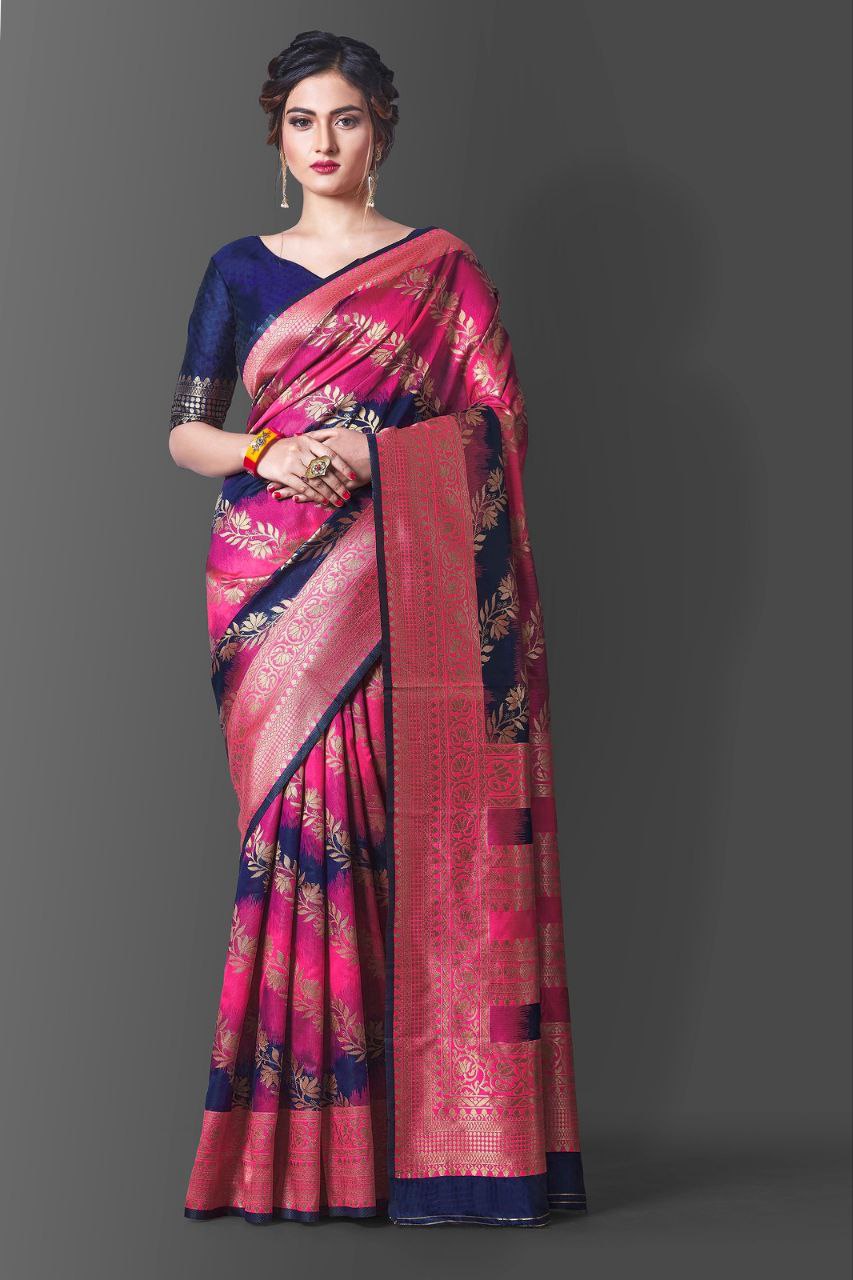 Abstract Print Traditional Saree