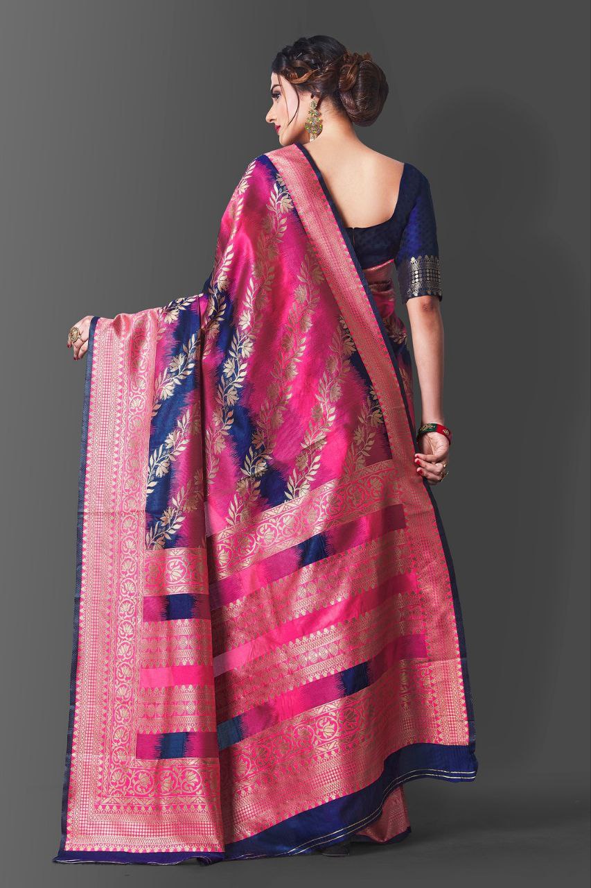 Abstract Print Traditional Saree